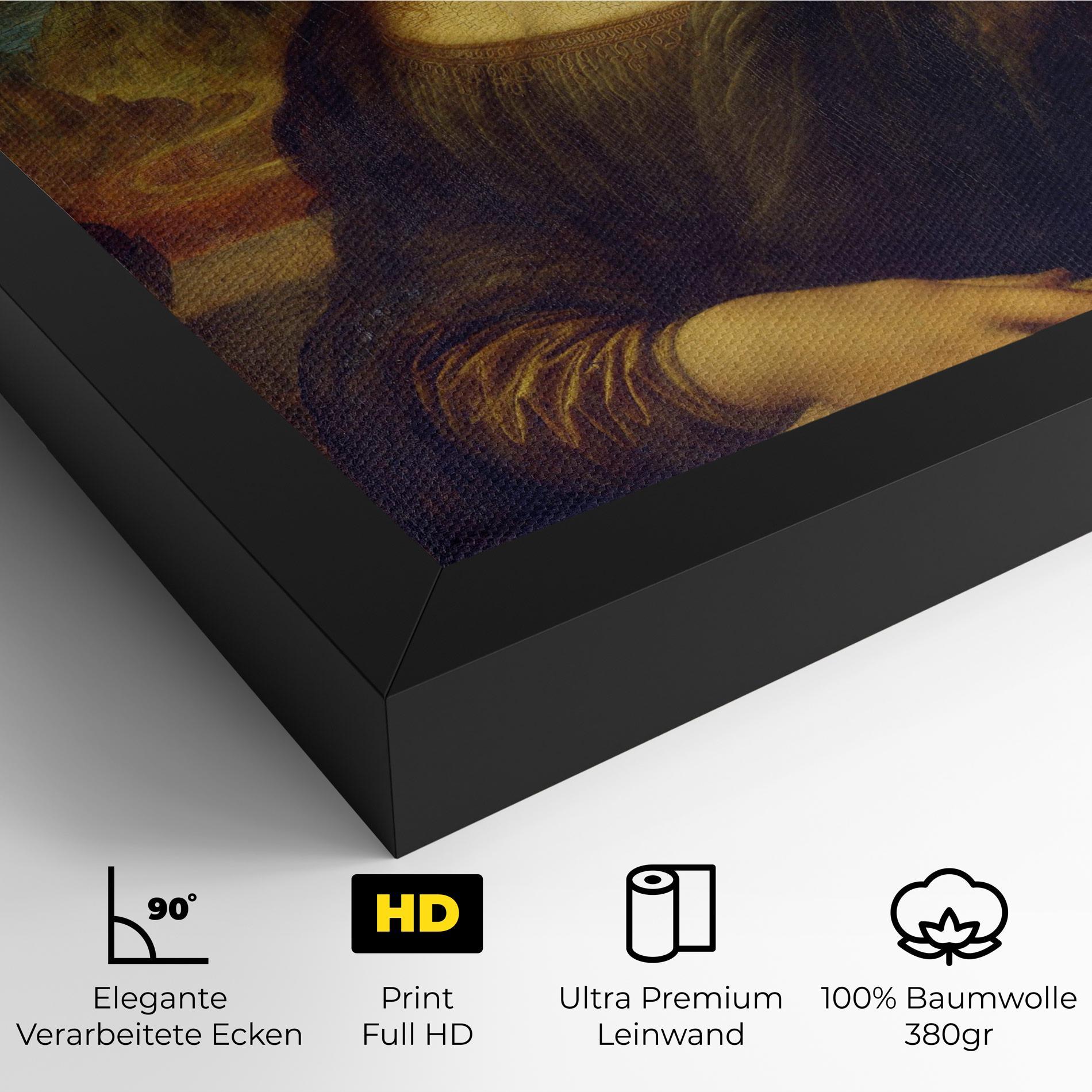 Leinwandbild Gioconda By Leonardo Da Vinci mockup 4