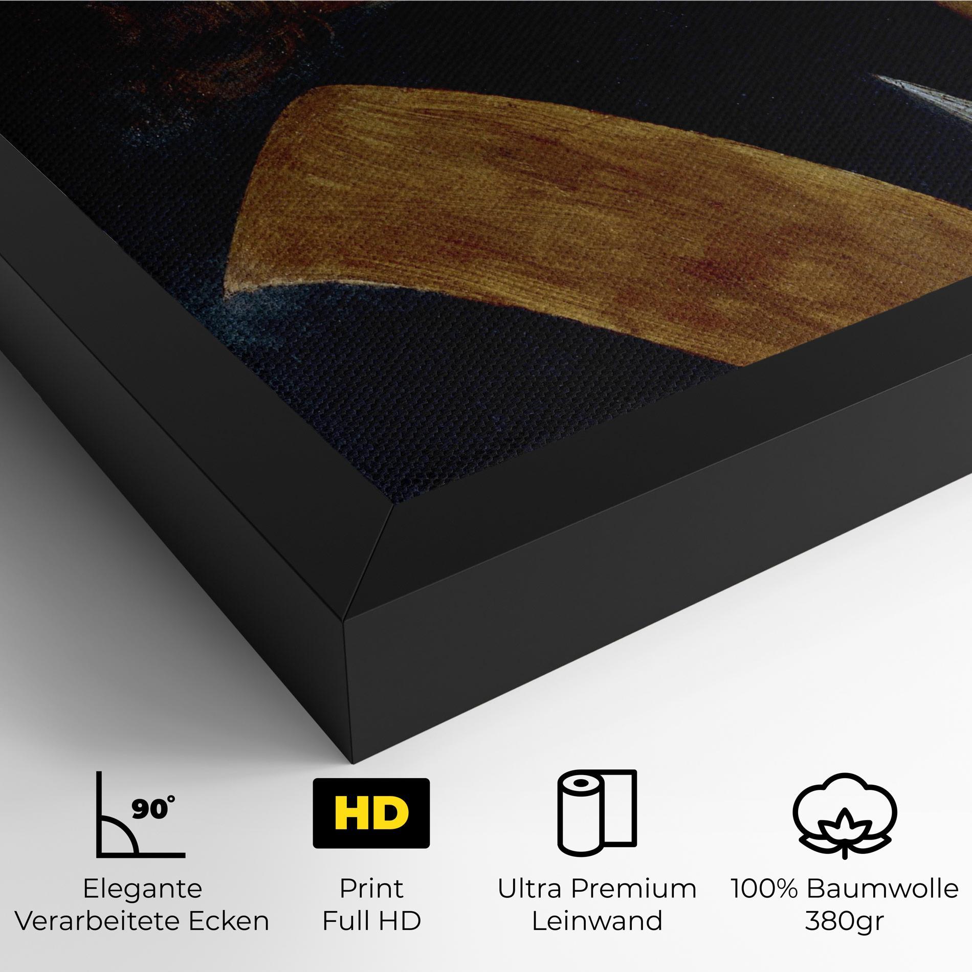 Leinwandbild Leonardo Da Vinci's The Portrait Of A Musician mockup 4