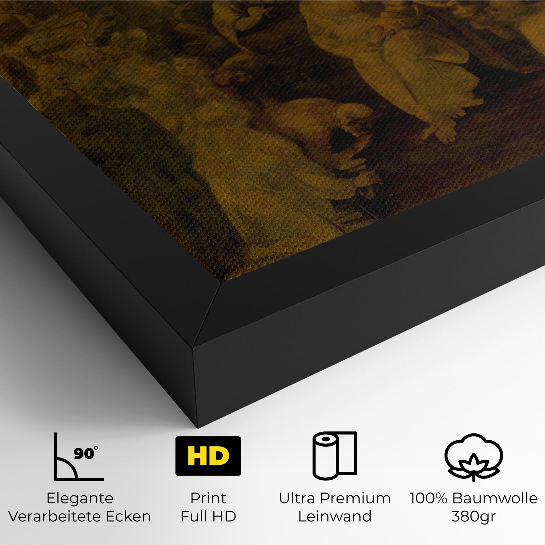 Leinwandbild Leonardo Da Vinci Adorazione Dei Magi mockup 4