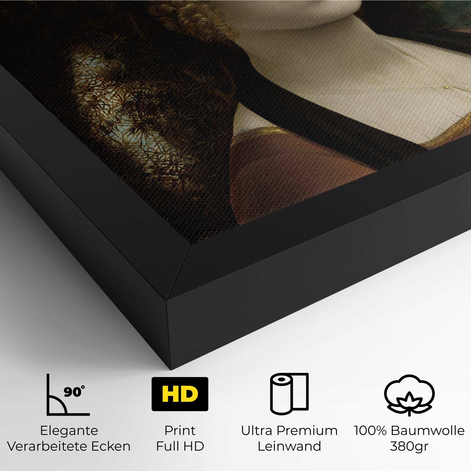 Leinwandbild Leonardo Da Vinci Ginevra De Benci mockup 4