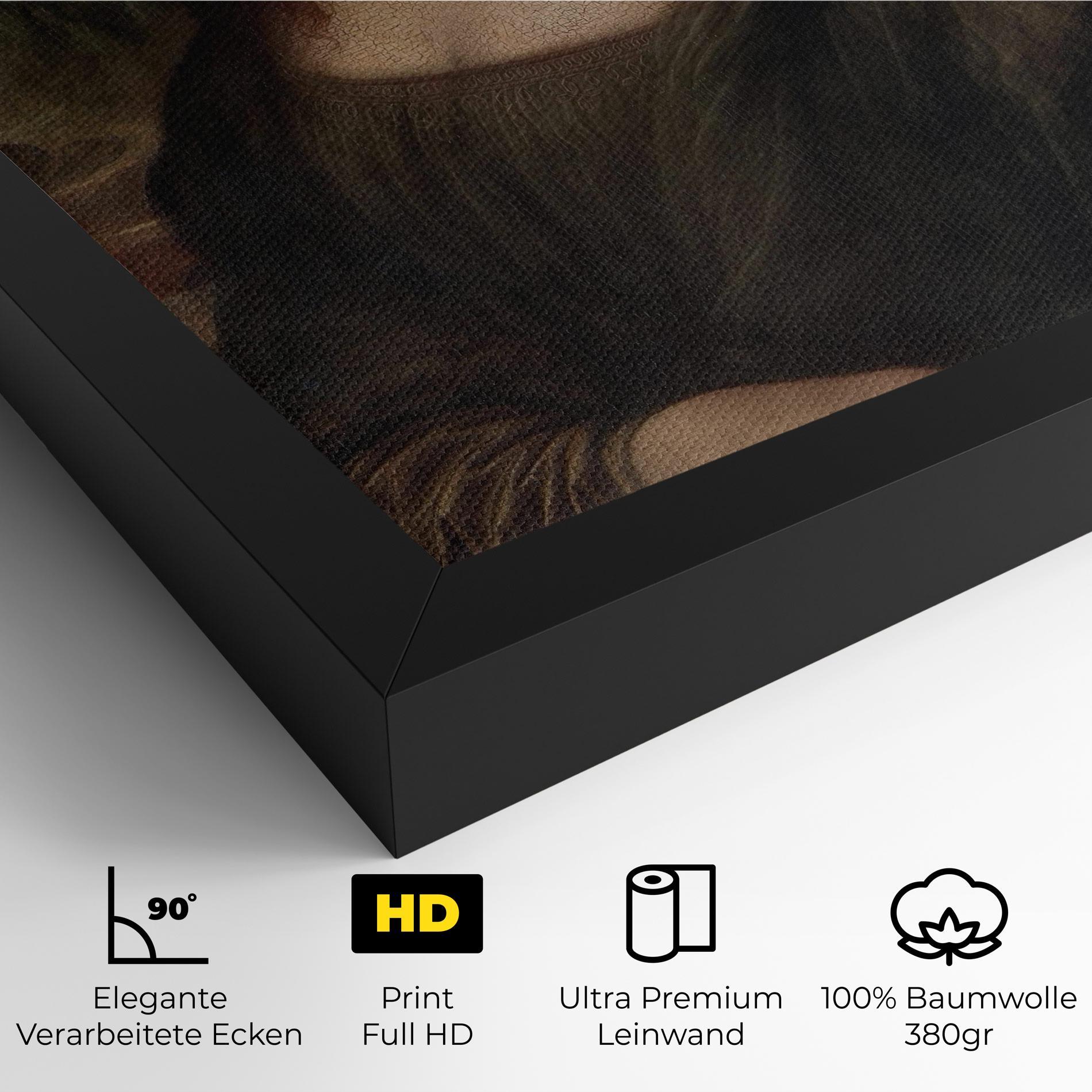 Leinwandbild Mona Lisa By Leonardo Da Vinci mockup 4