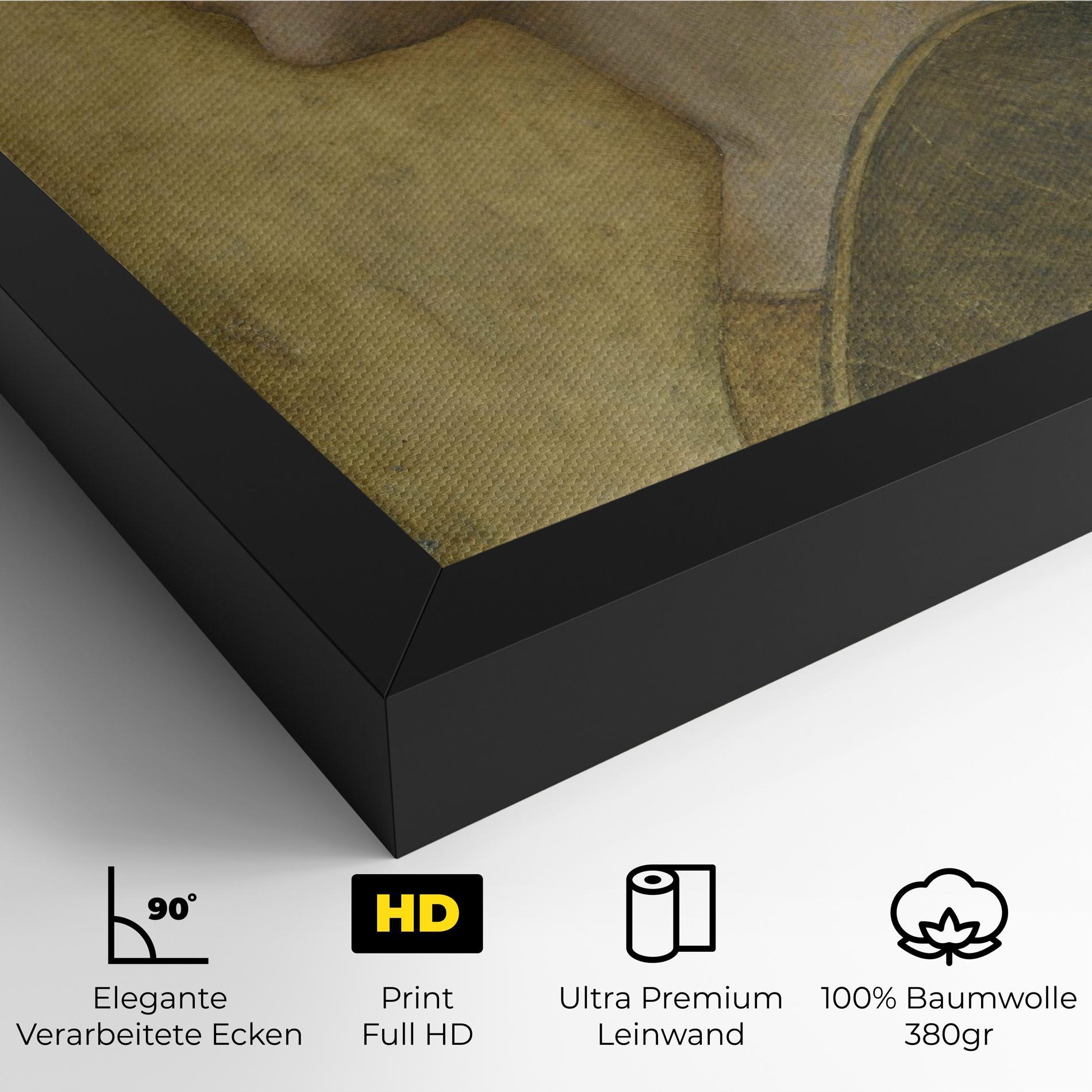 Leinwandbild Profile Of A Young Fiancee Da Vinci mockup 4