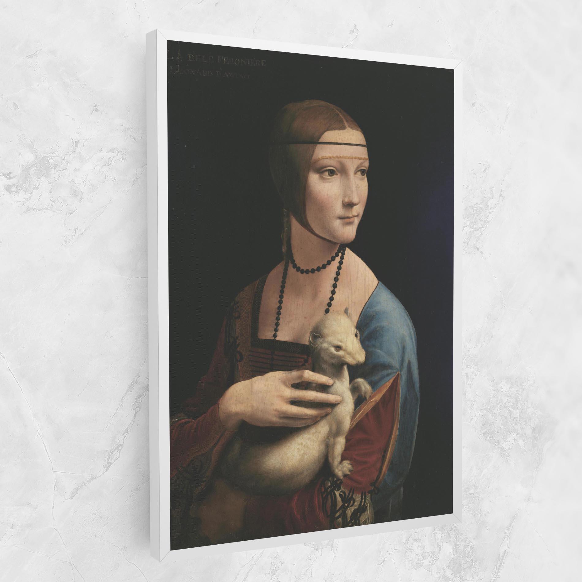 Leinwandbild Lady With An Ermine Leonardo Da Vinci mockup 1