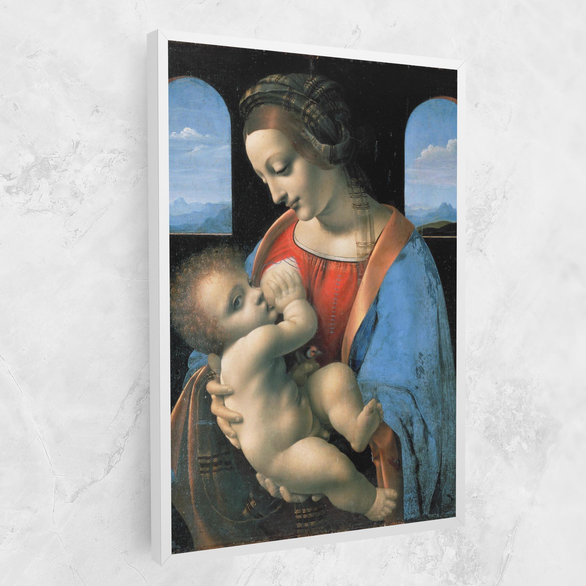 Leinwandbild Leonardo Da Vinci Attributed Madonna Litta mockup 1