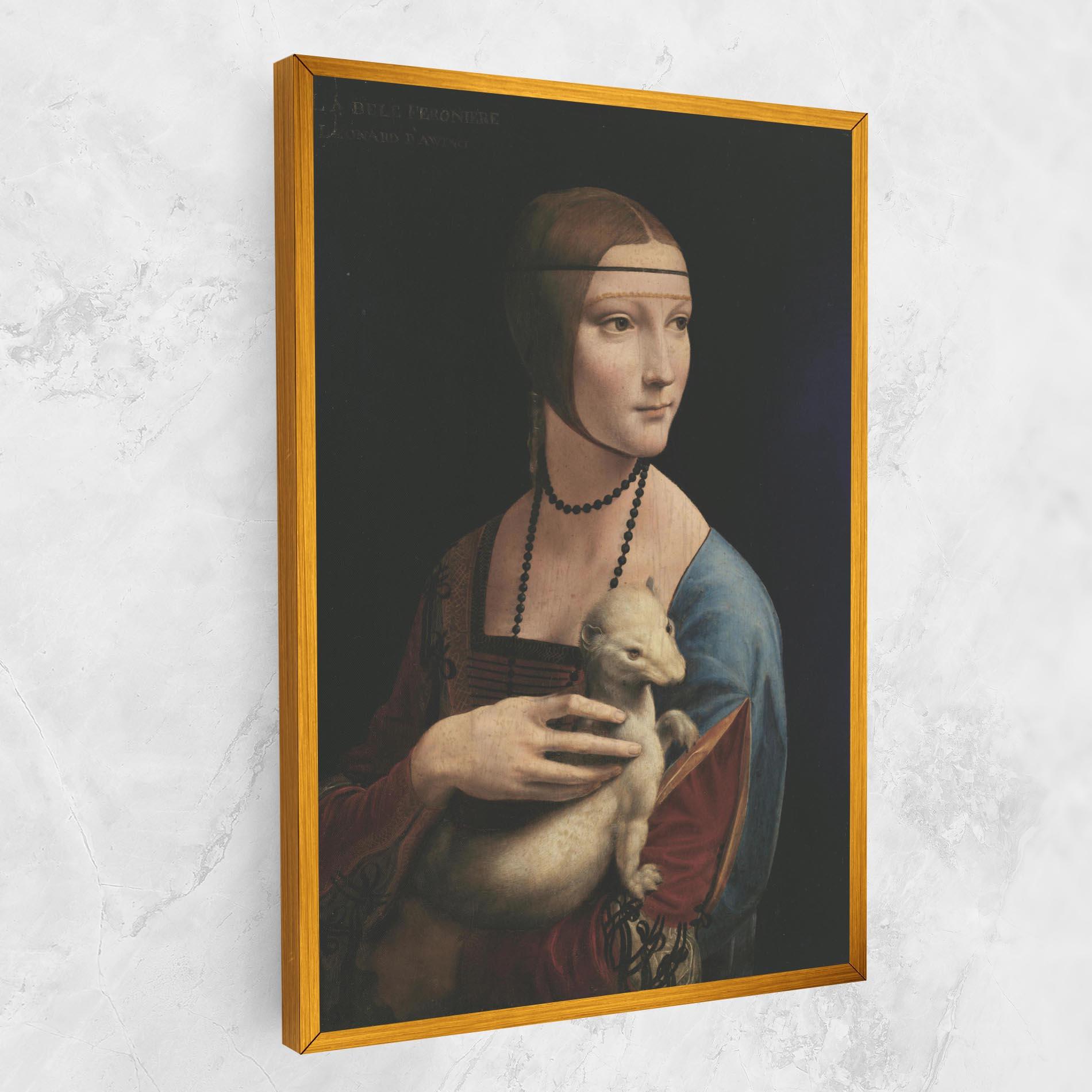 Leinwandbild Lady With An Ermine Leonardo Da Vinci mockup 1
