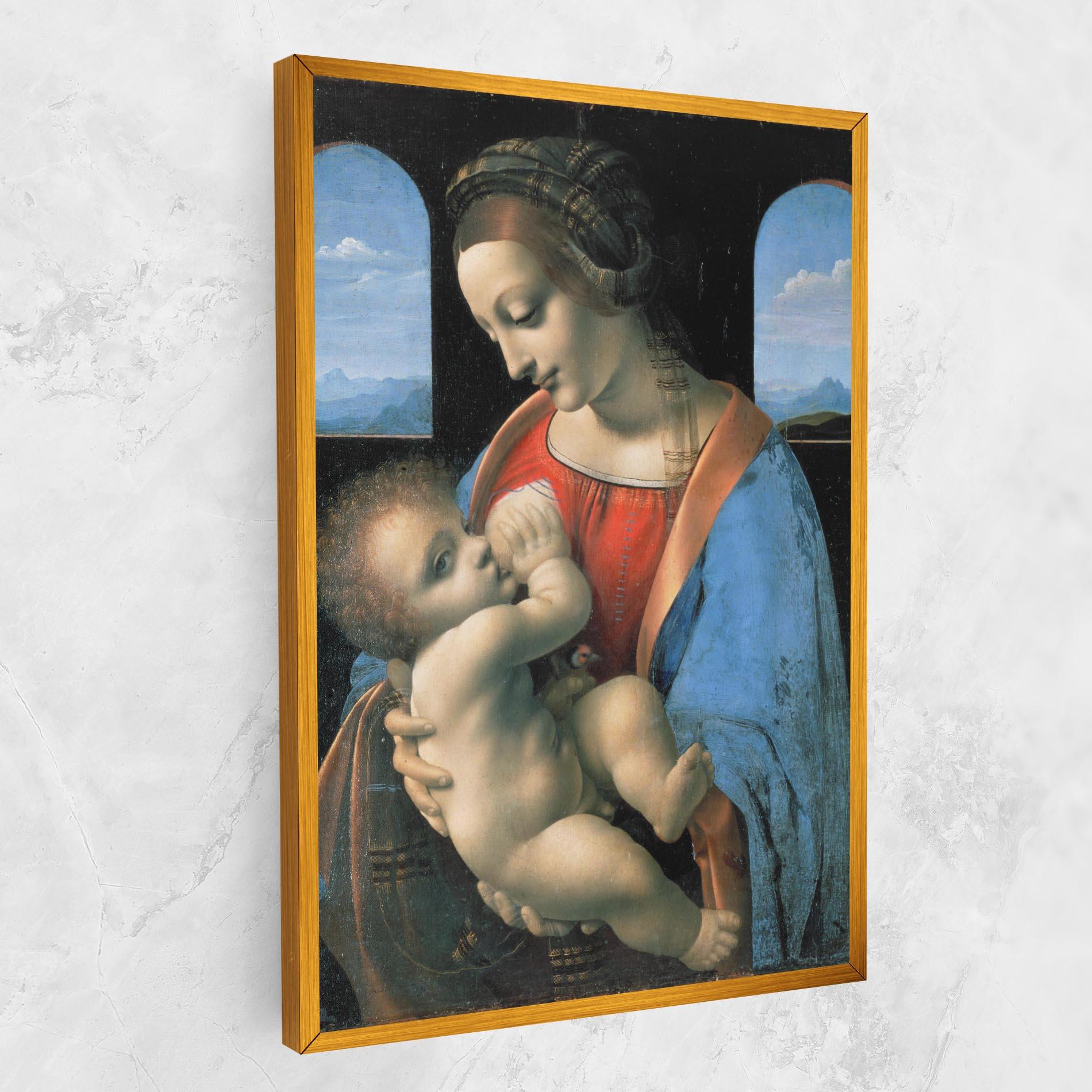 Leinwandbild Leonardo Da Vinci Attributed Madonna Litta mockup 1