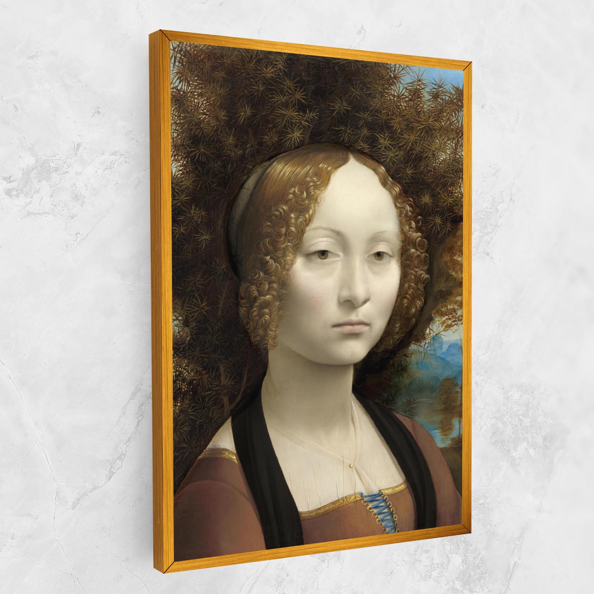 Leinwandbild Leonardo Da Vinci Ginevra De Benci mockup 1