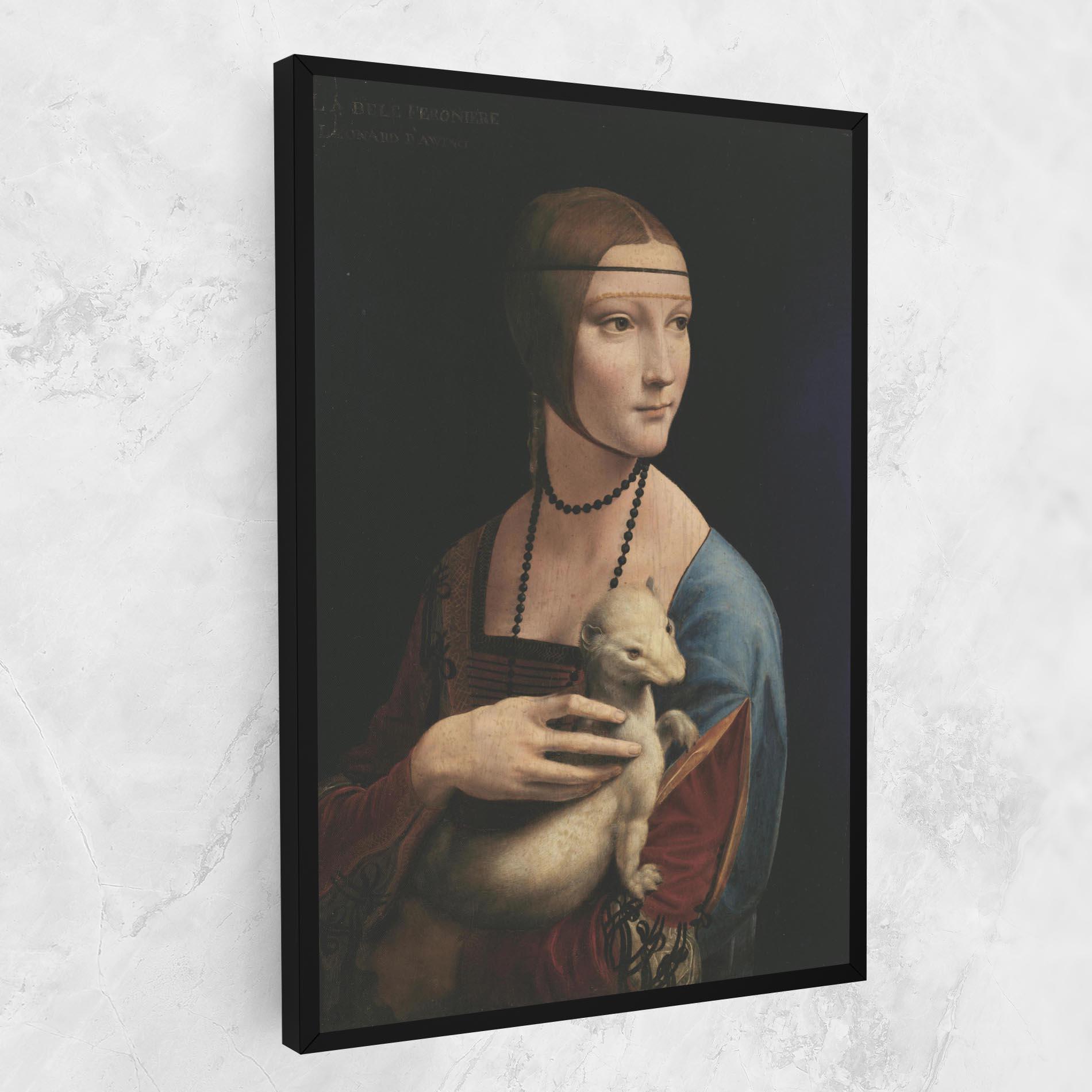 Leinwandbild Lady With An Ermine Leonardo Da Vinci mockup 1
