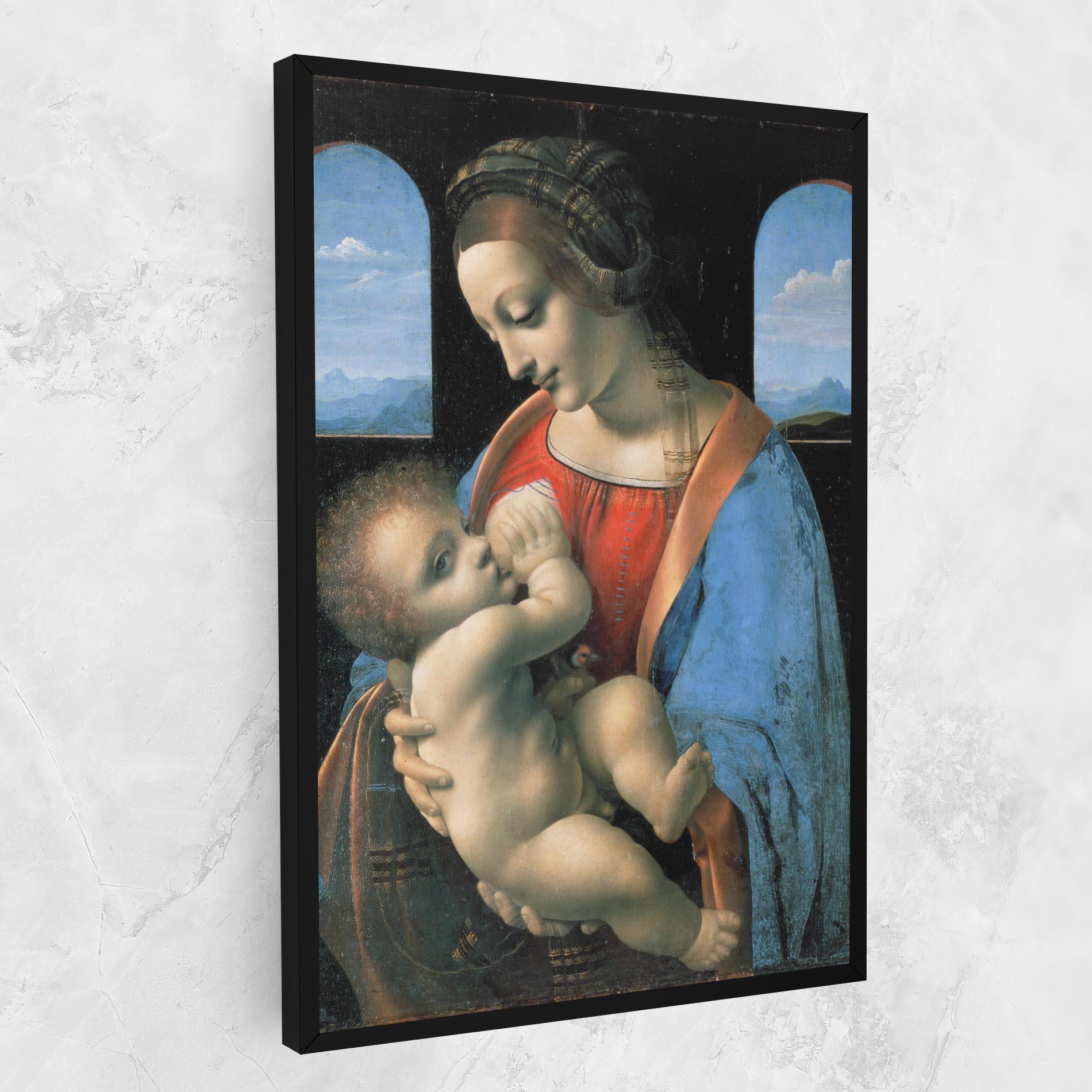 Leinwandbild Leonardo Da Vinci Attributed Madonna Litta mockup 1