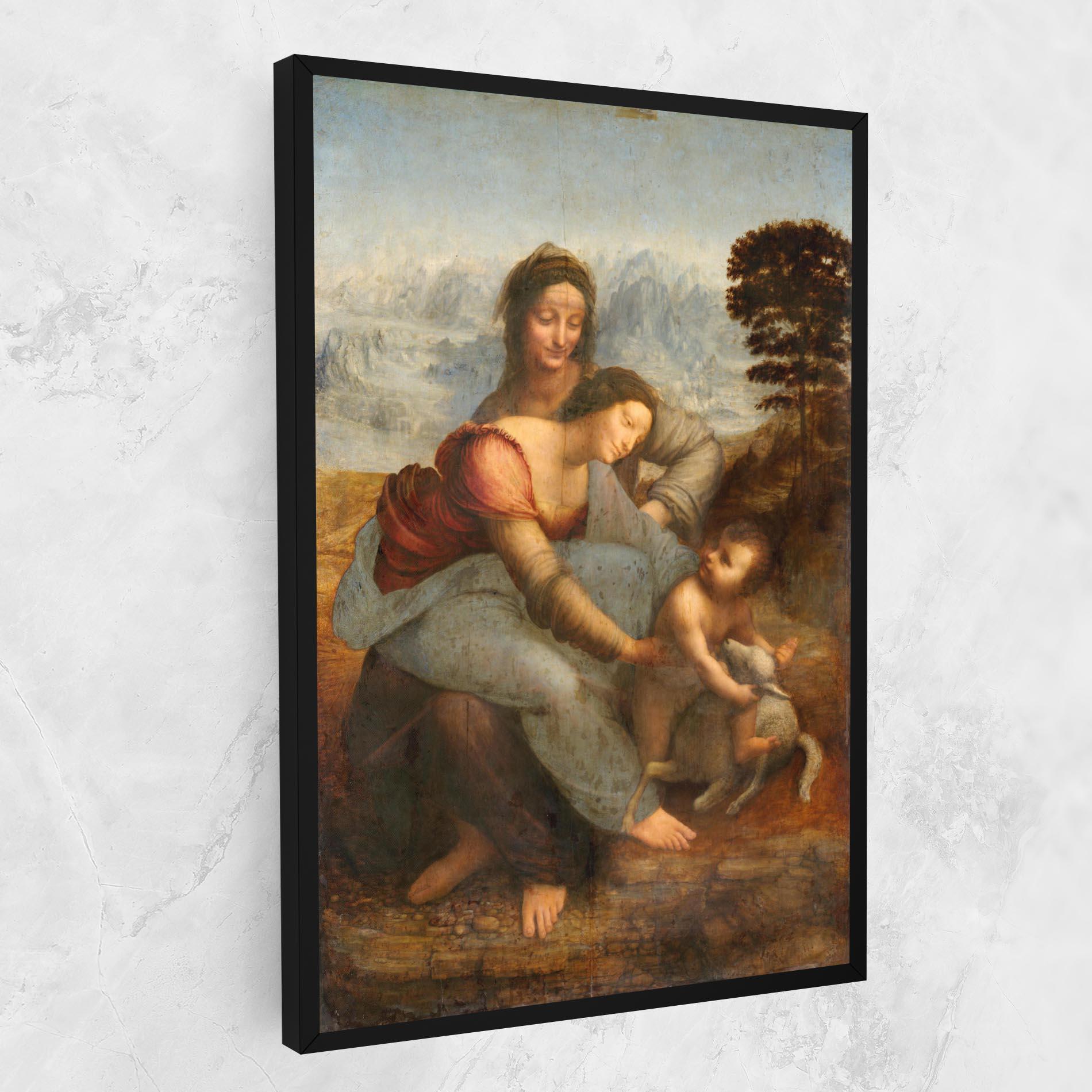 Leinwandbild Leonardo Da Vinci Virgin And Child With St Anne mockup 1