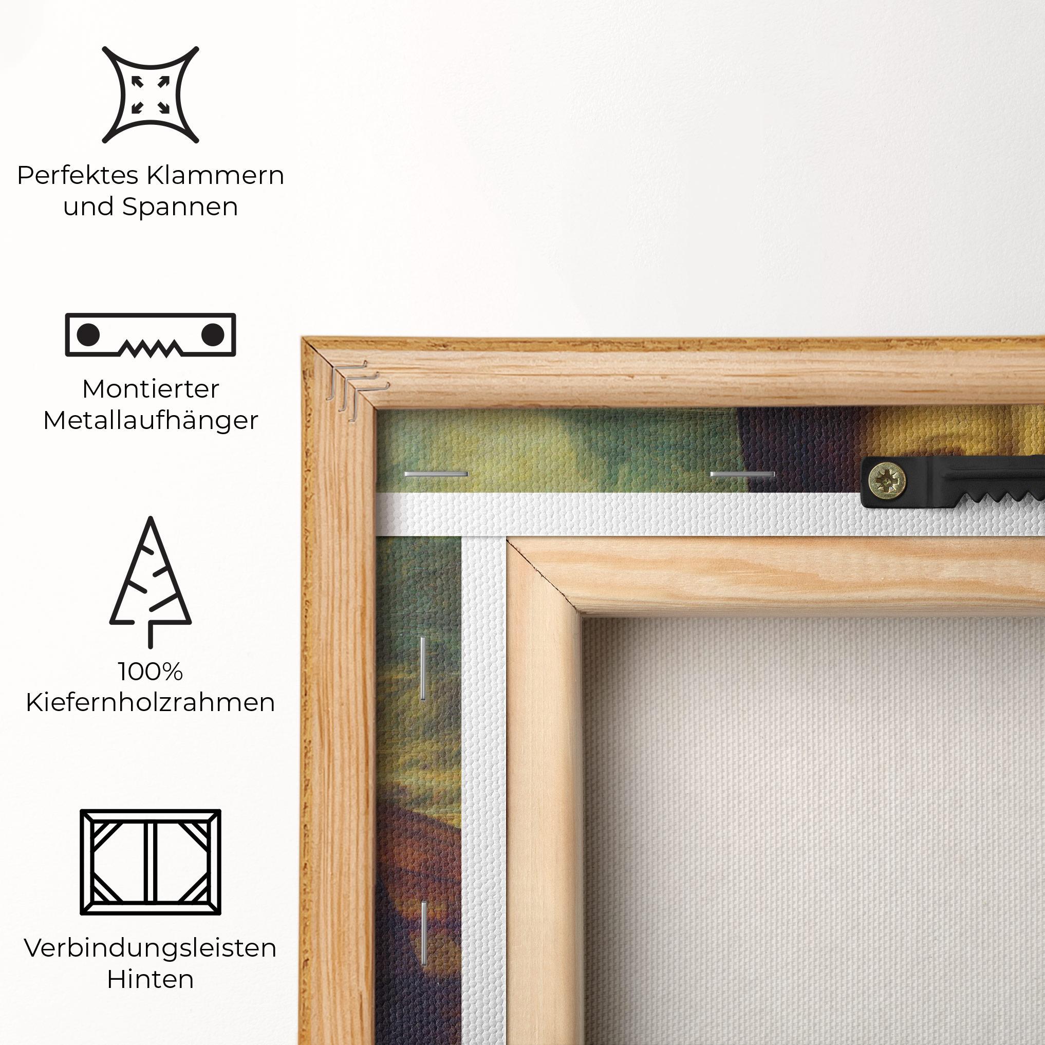 Leinwandbild Gioconda By Leonardo Da Vinci mockup 5