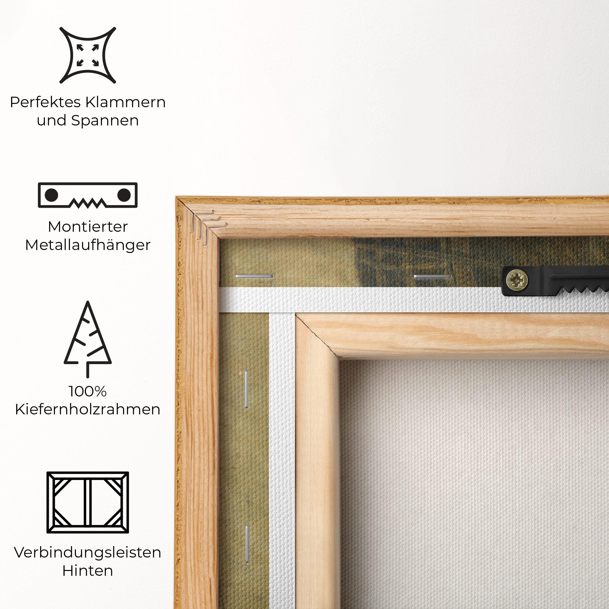 Leinwandbild Profile Of A Young Fiancee Da Vinci mockup 5