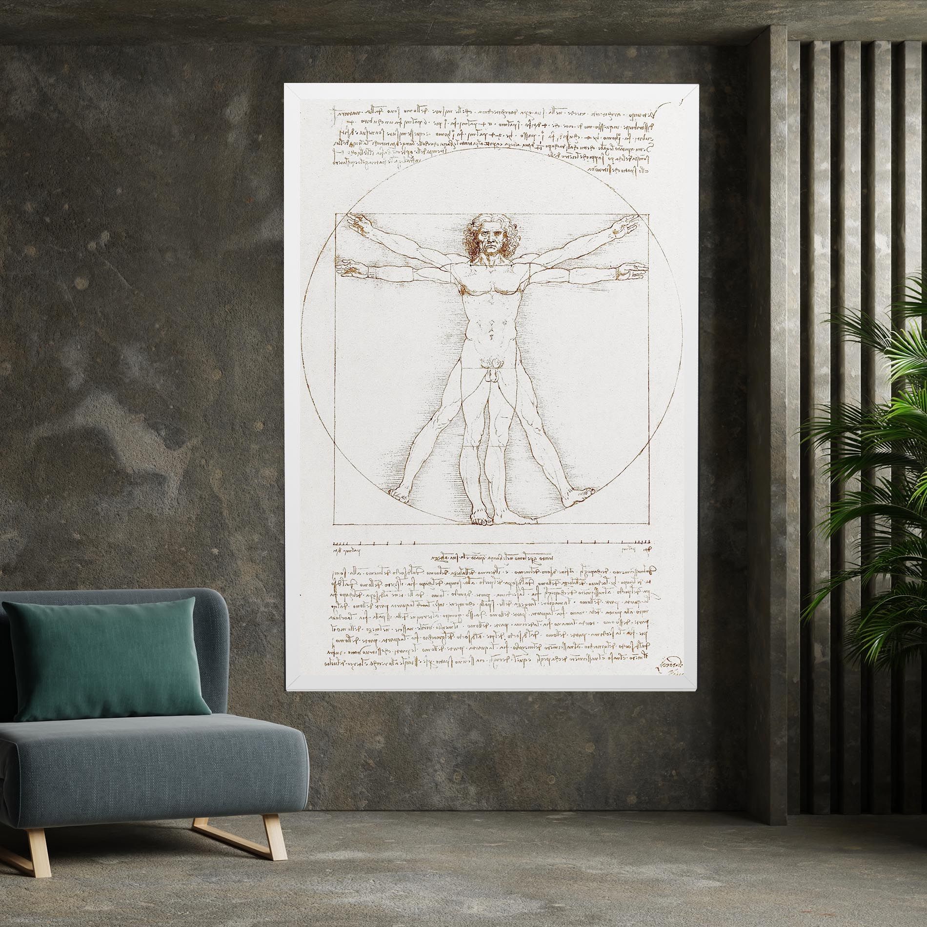Leonardo Da Vinci's Vitruvian Man mockup 7