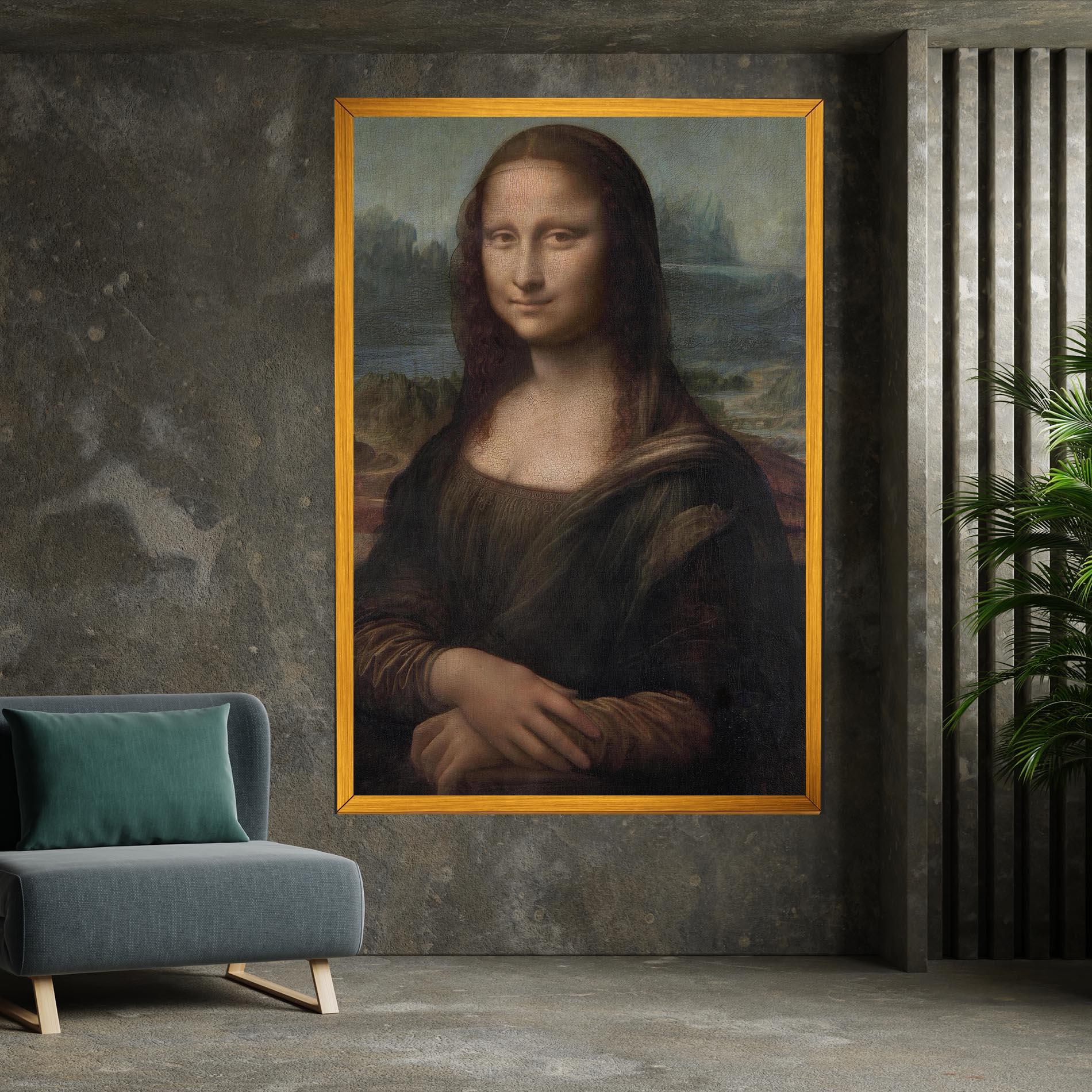 Leinwandbild Mona Lisa By Leonardo Da Vinci mockup 7