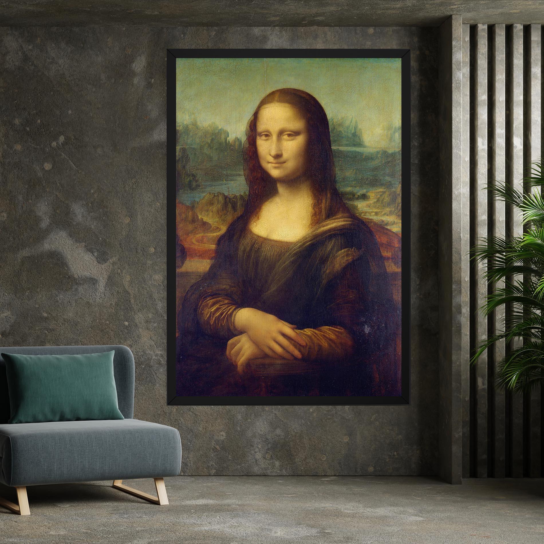 Leinwandbild Gioconda By Leonardo Da Vinci mockup 7