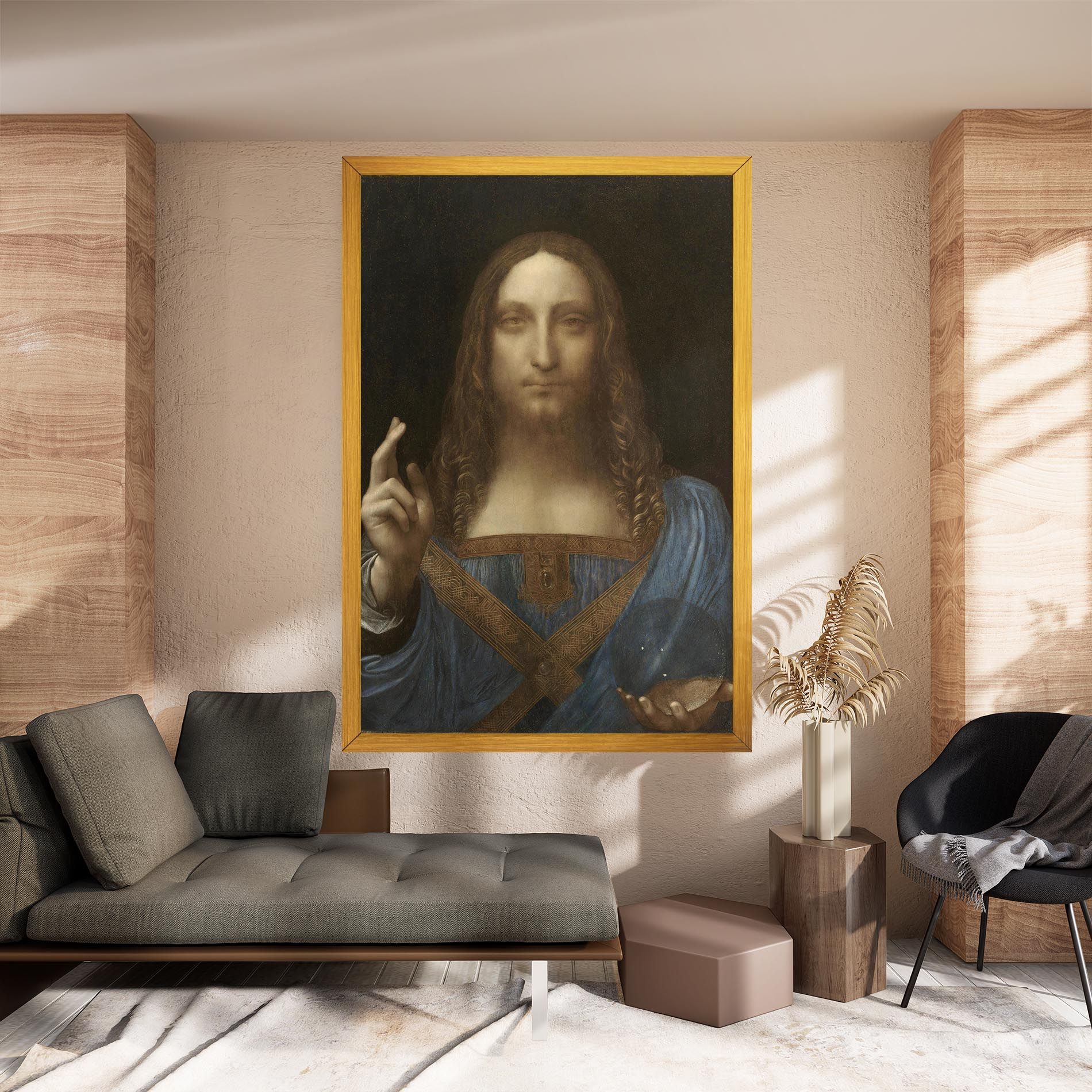 Leonardo Da Vinci Salvator Mundi mockup 8