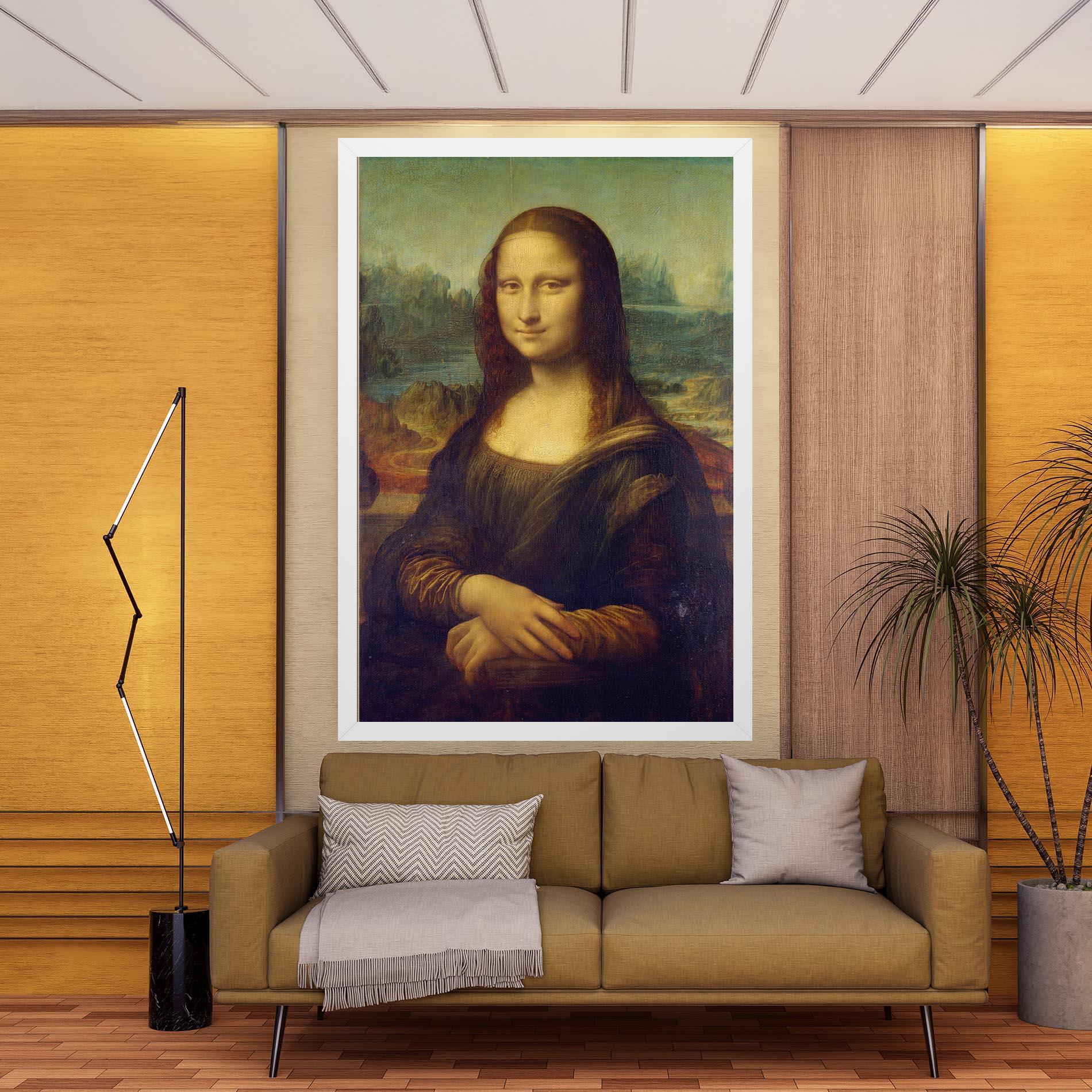 Leinwandbild Gioconda By Leonardo Da Vinci mockup 9