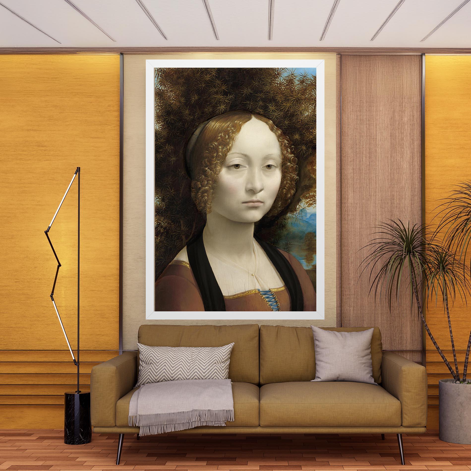 Leinwandbild Leonardo Da Vinci Ginevra De Benci mockup 9