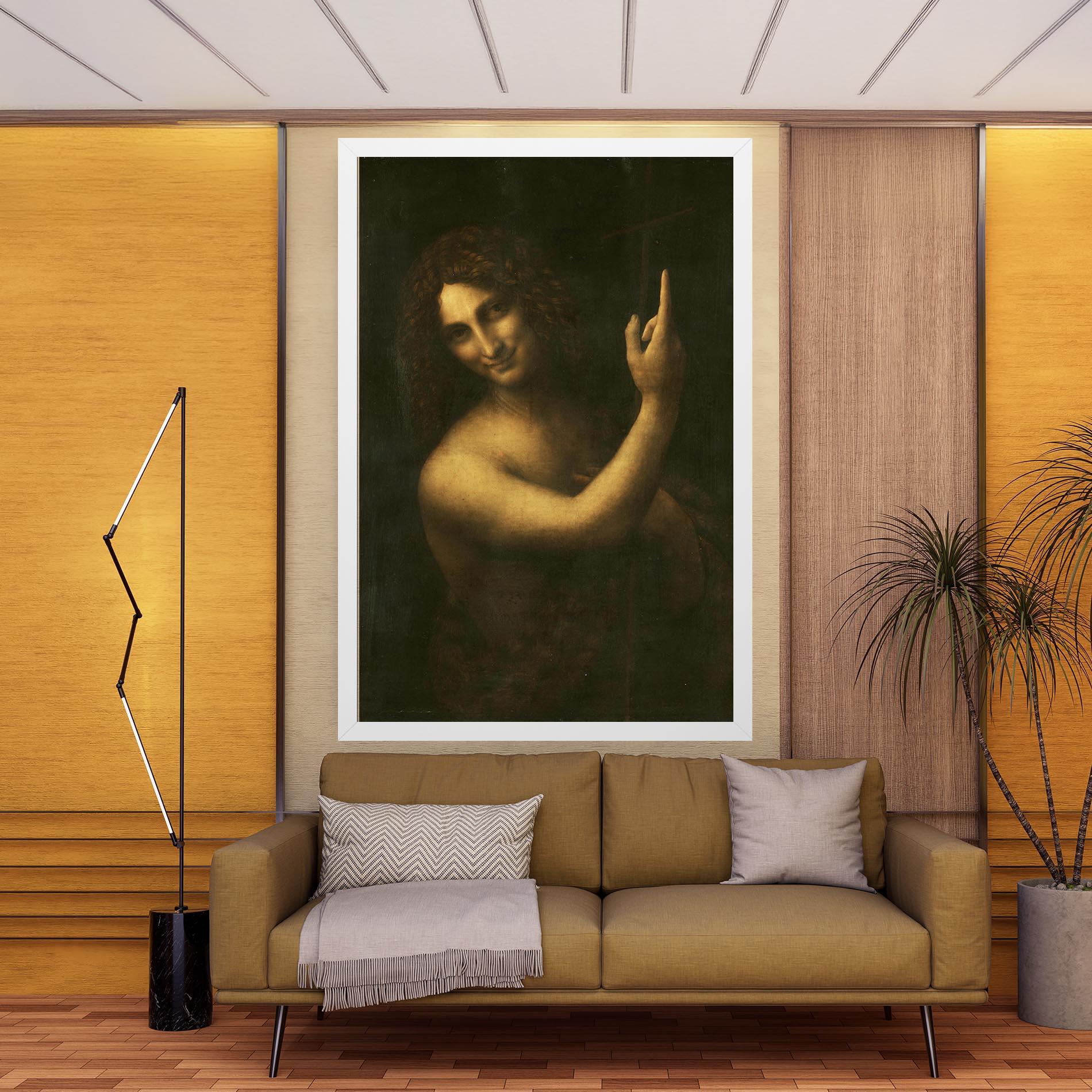 Leinwandbild Seonardo Da Vinci Saint John The Baptist mockup 9