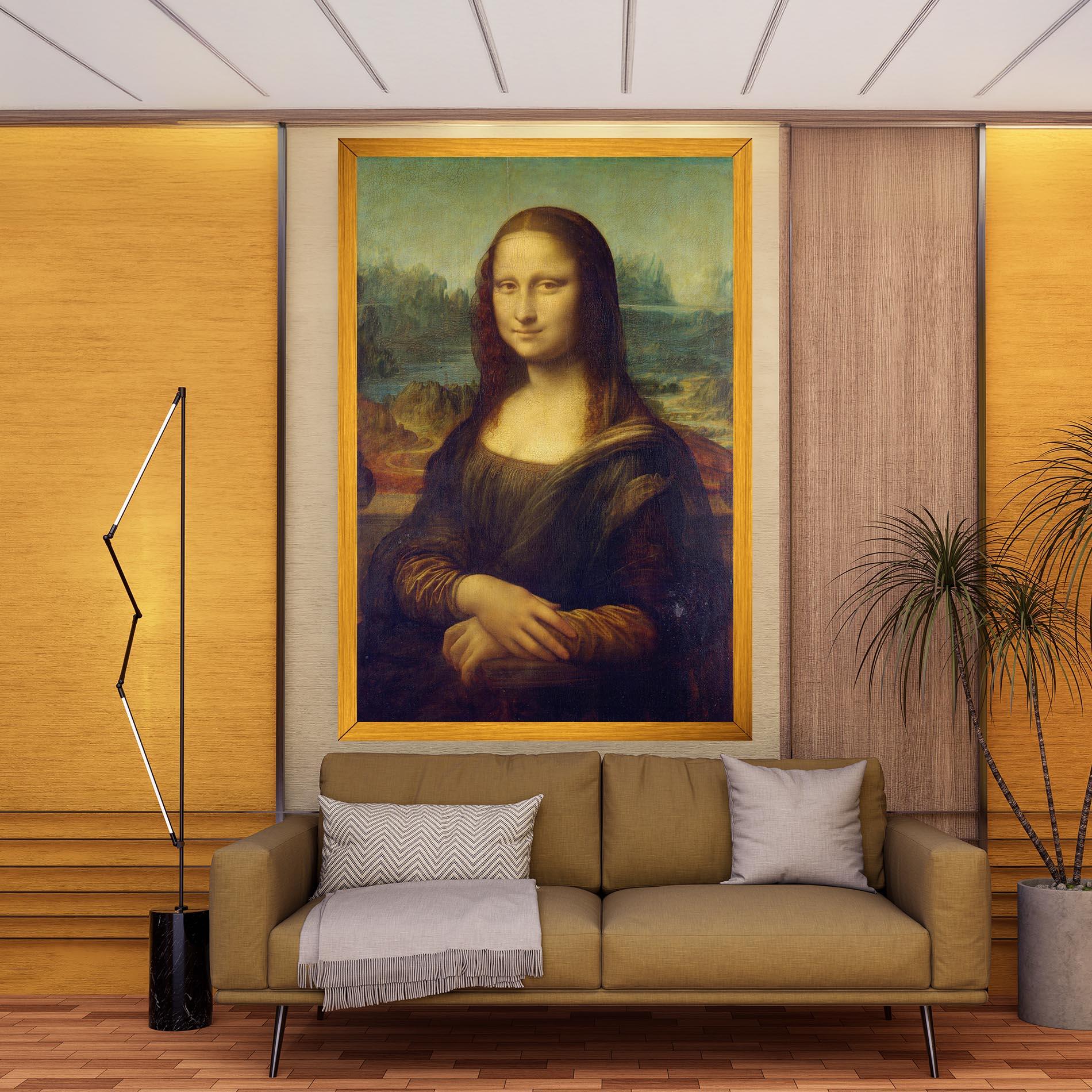 Leinwandbild Gioconda By Leonardo Da Vinci mockup 9