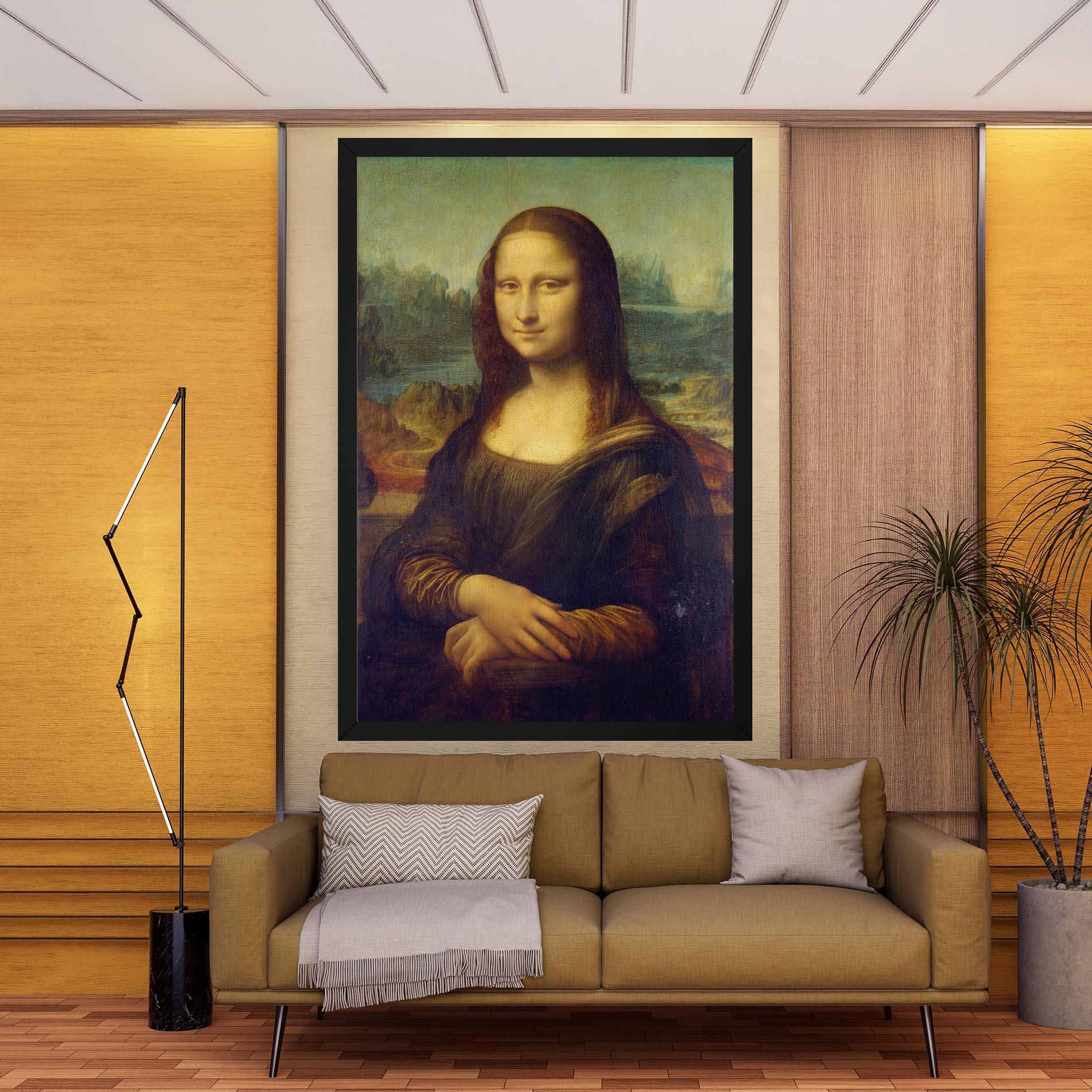 Leinwandbild Gioconda By Leonardo Da Vinci mockup 9