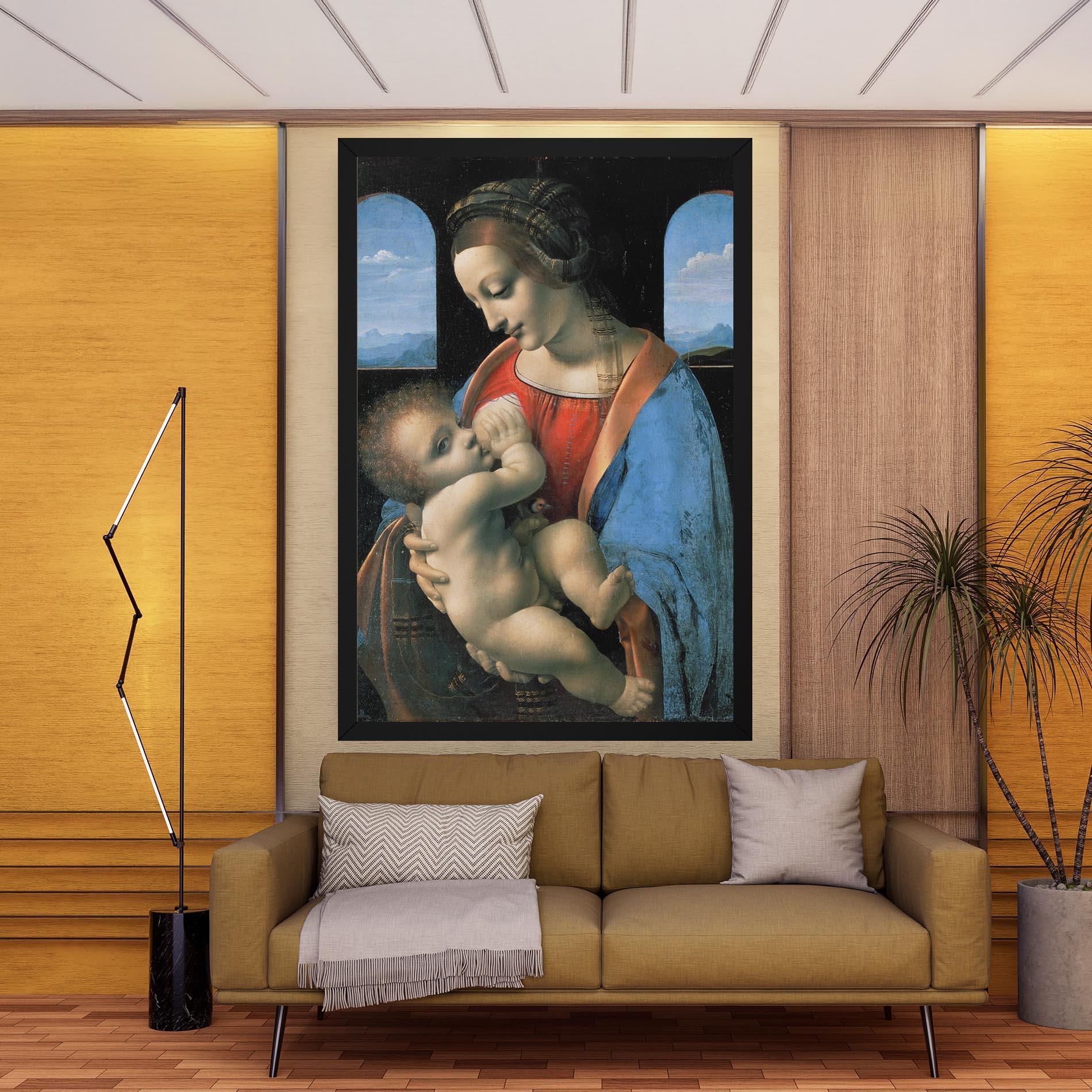 Leinwandbild Leonardo Da Vinci Attributed Madonna Litta mockup 9