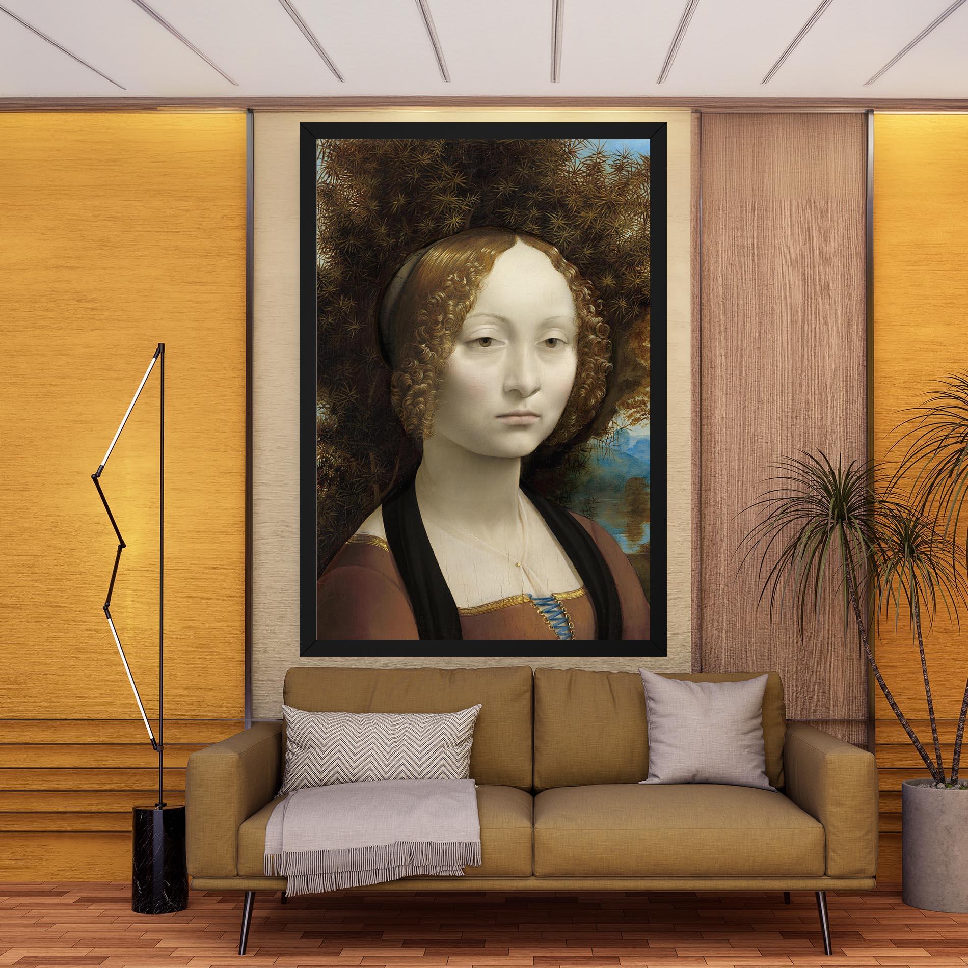 Leinwandbild Leonardo Da Vinci Ginevra De Benci mockup 9