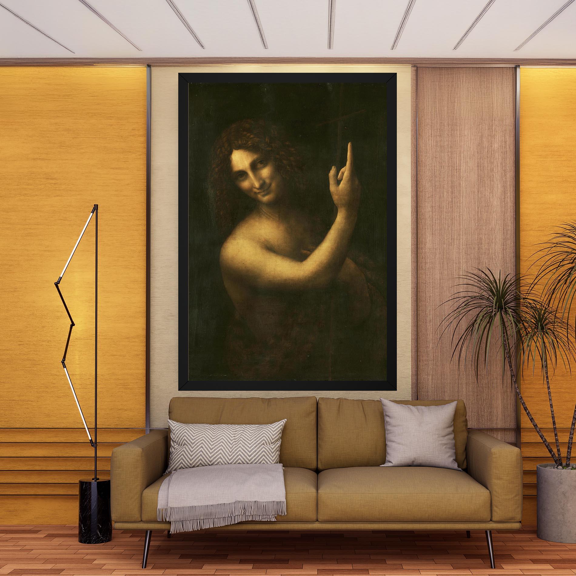 Leinwandbild Seonardo Da Vinci Saint John The Baptist mockup 9