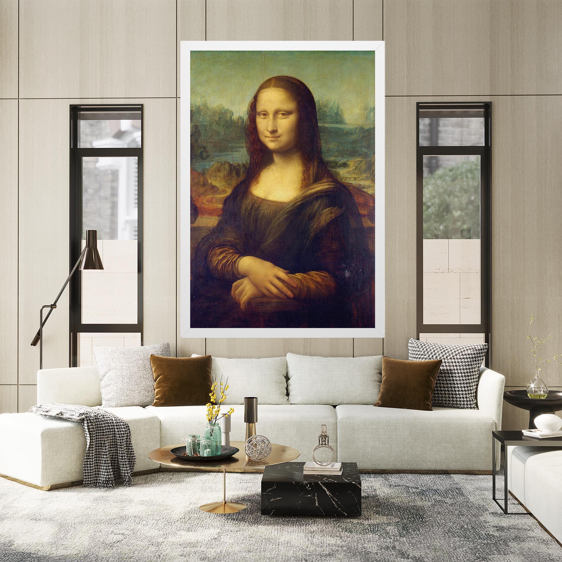 Leinwandbild Gioconda By Leonardo Da Vinci mockup 2