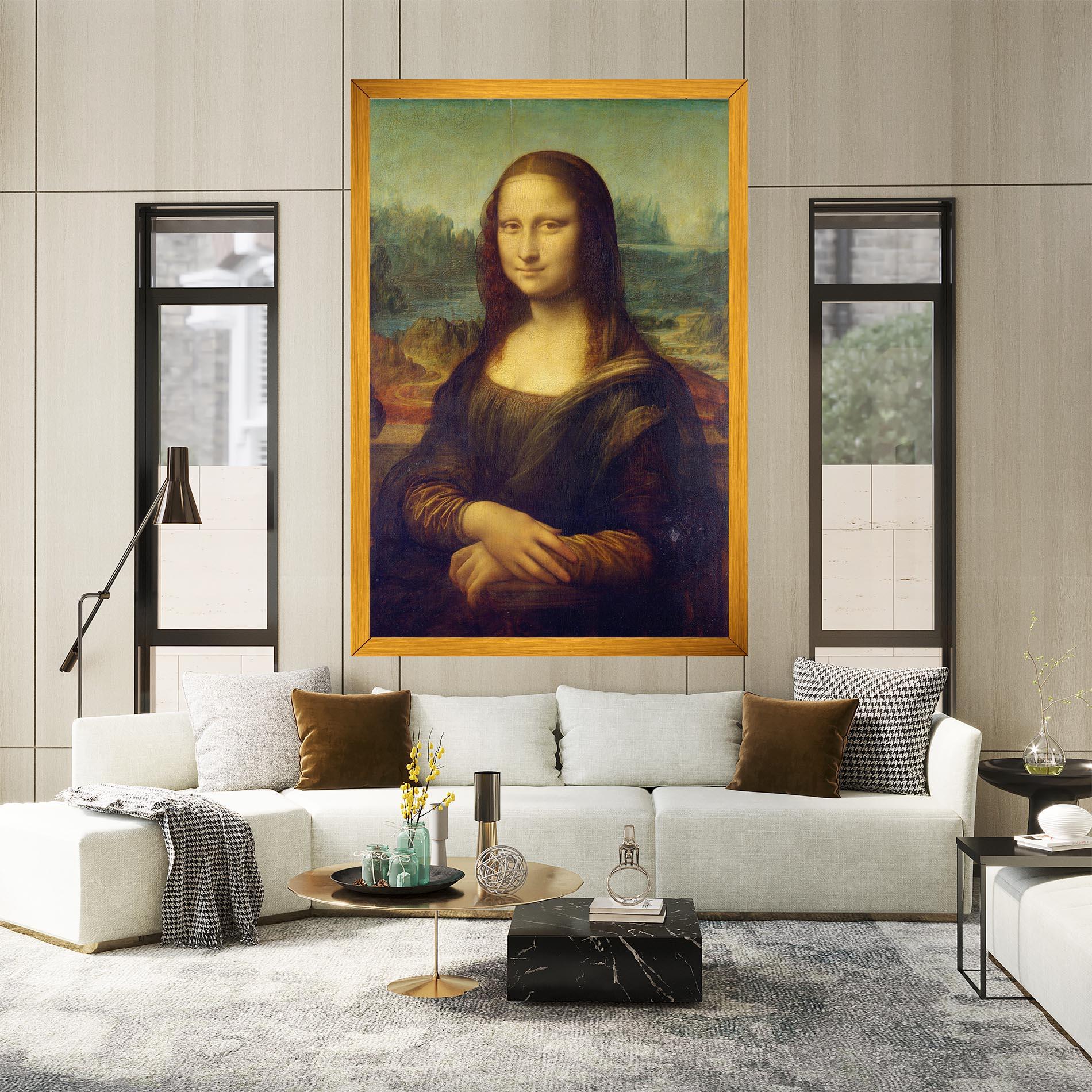 Leinwandbild Gioconda By Leonardo Da Vinci mockup 2