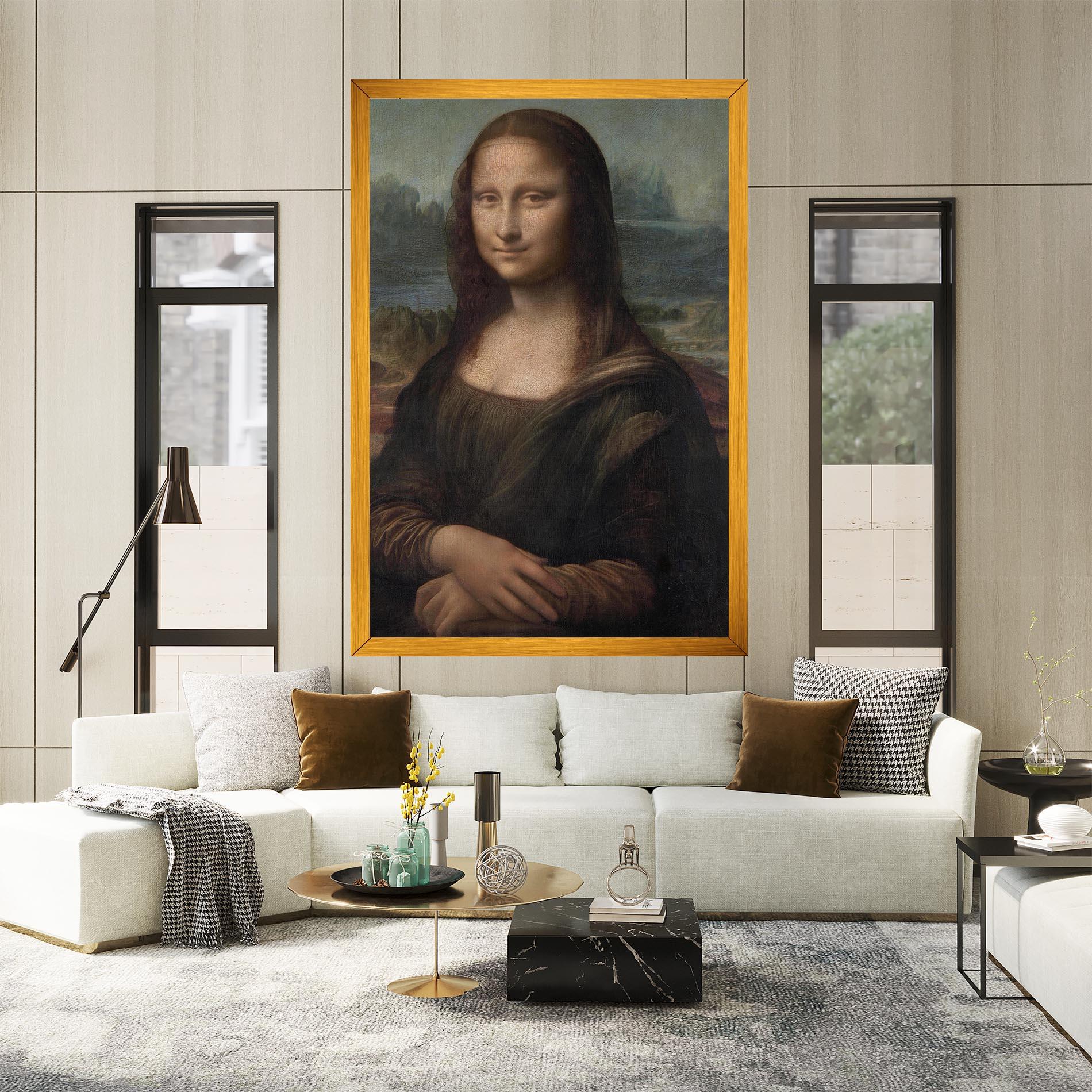 Leinwandbild Mona Lisa By Leonardo Da Vinci mockup 2