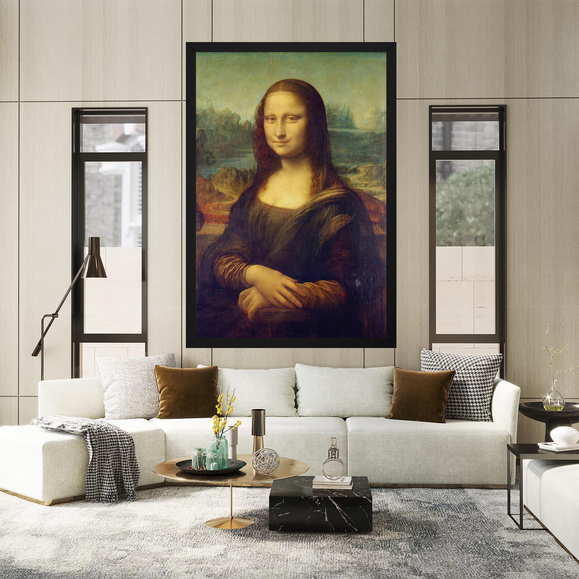 Leinwandbild Gioconda By Leonardo Da Vinci mockup 2