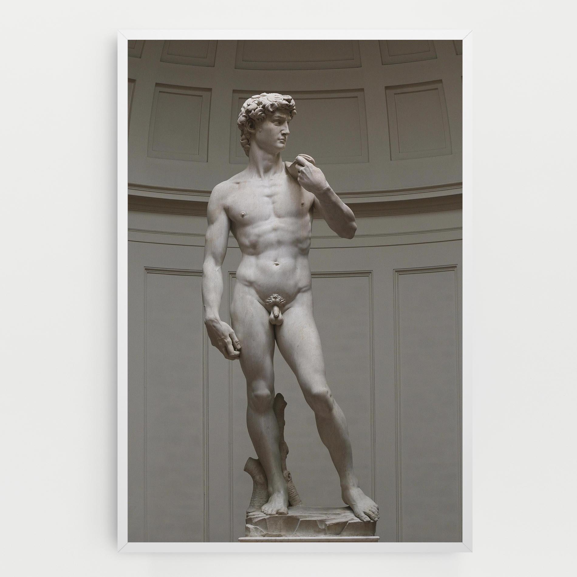 Leinwandbild Michelangelo Statue mockup 0