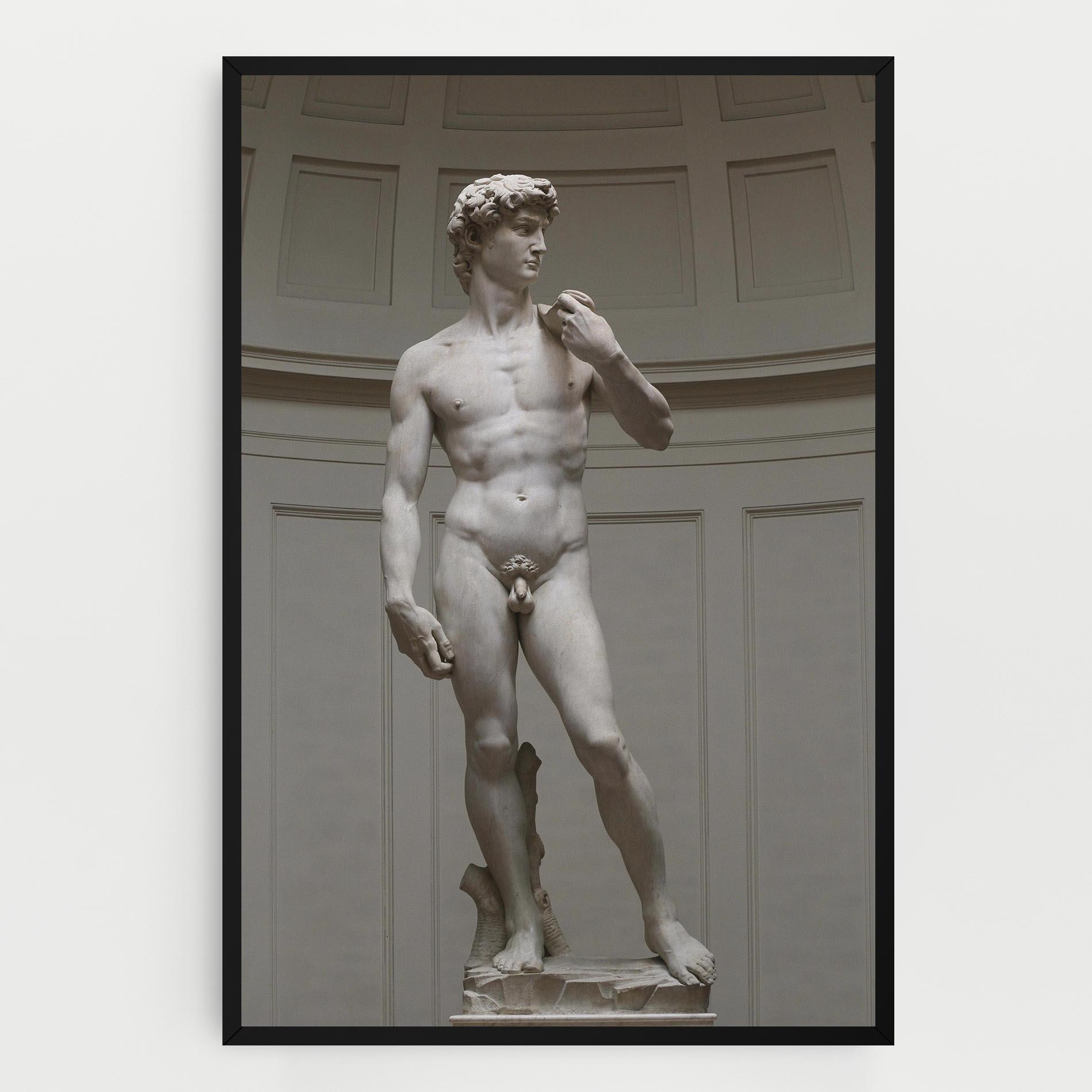 Leinwandbild Michelangelo Statue mockup 0