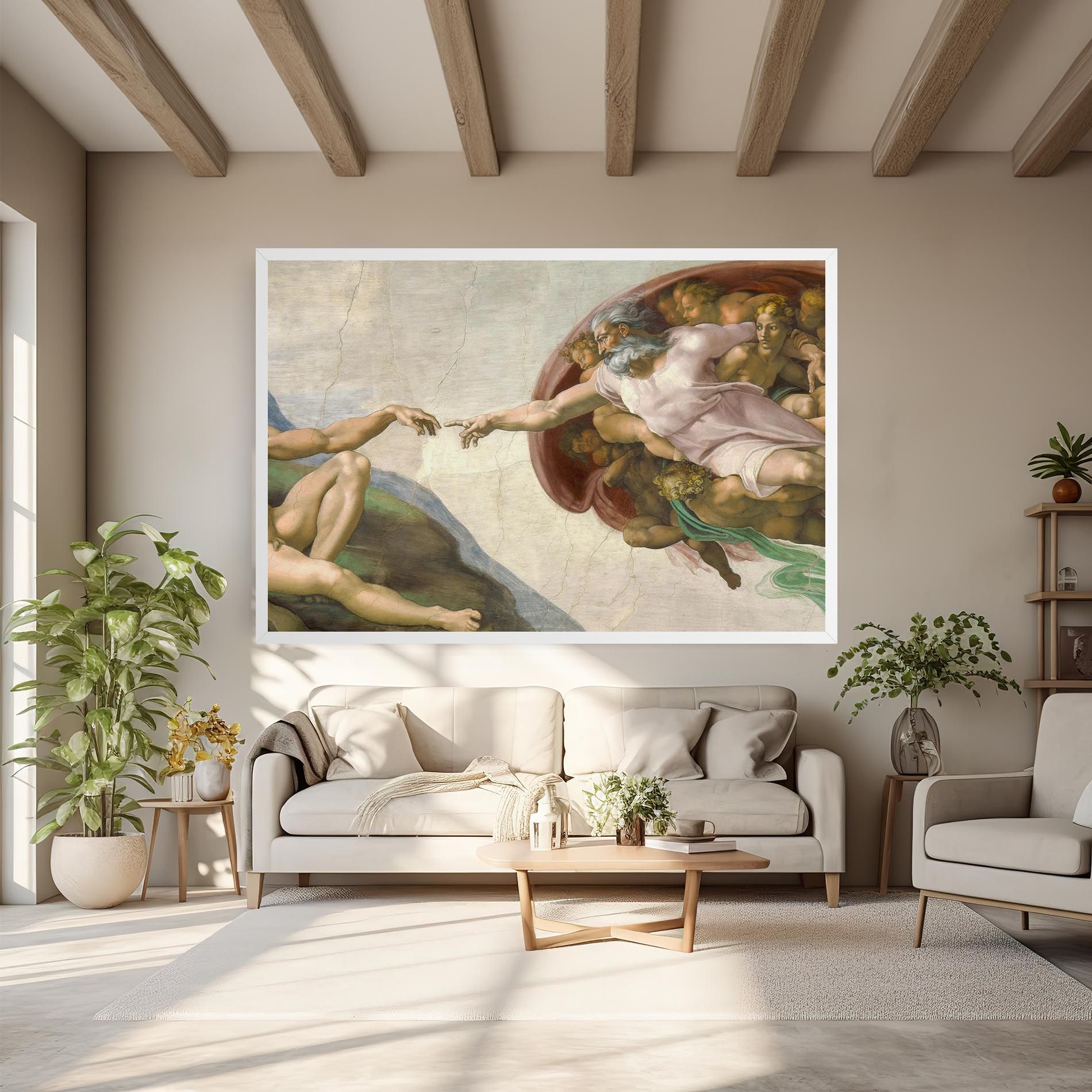 The Creation Of Adam mockup 6