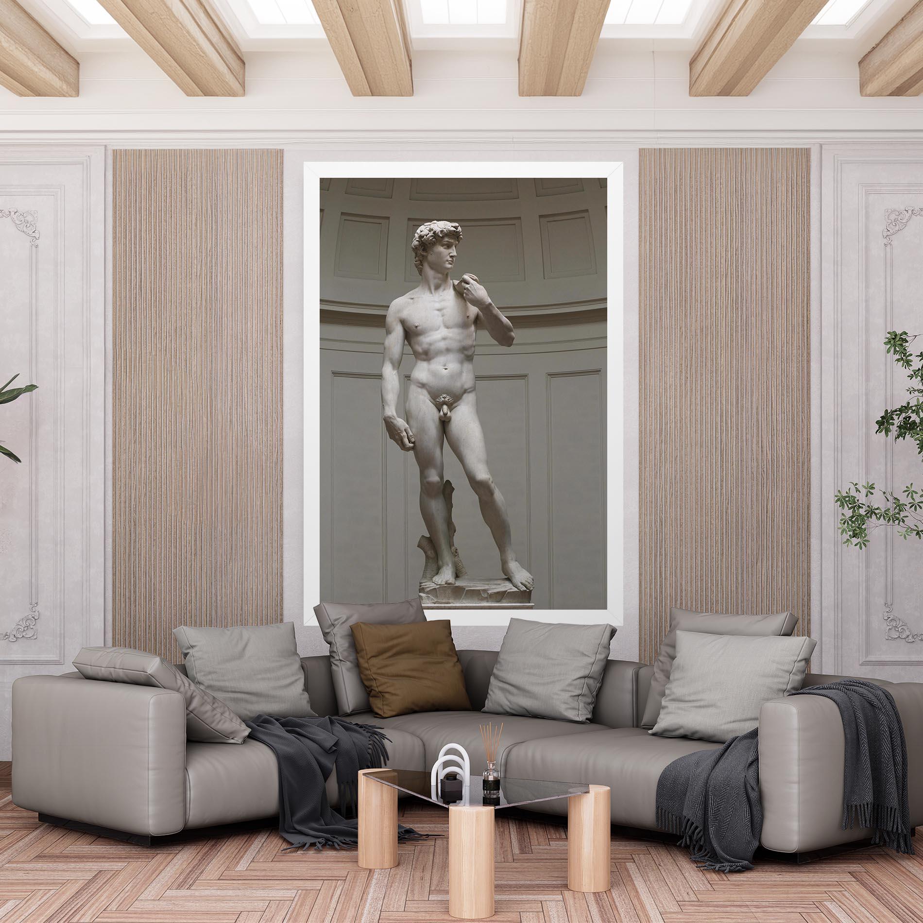 Leinwandbild Michelangelo Statue mockup 6