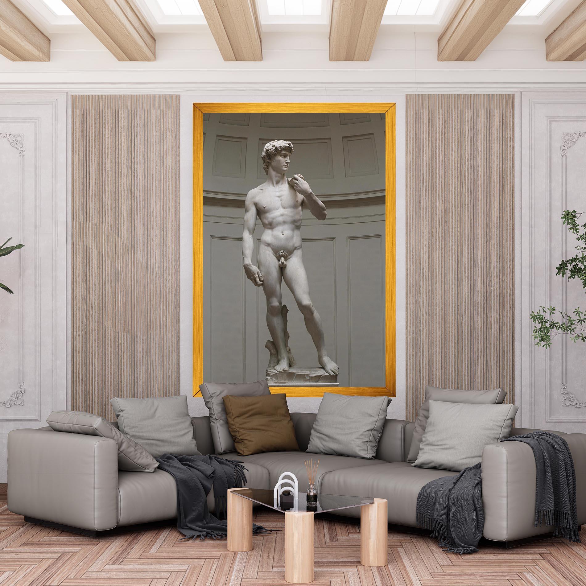 Leinwandbild Michelangelo Statue mockup 6