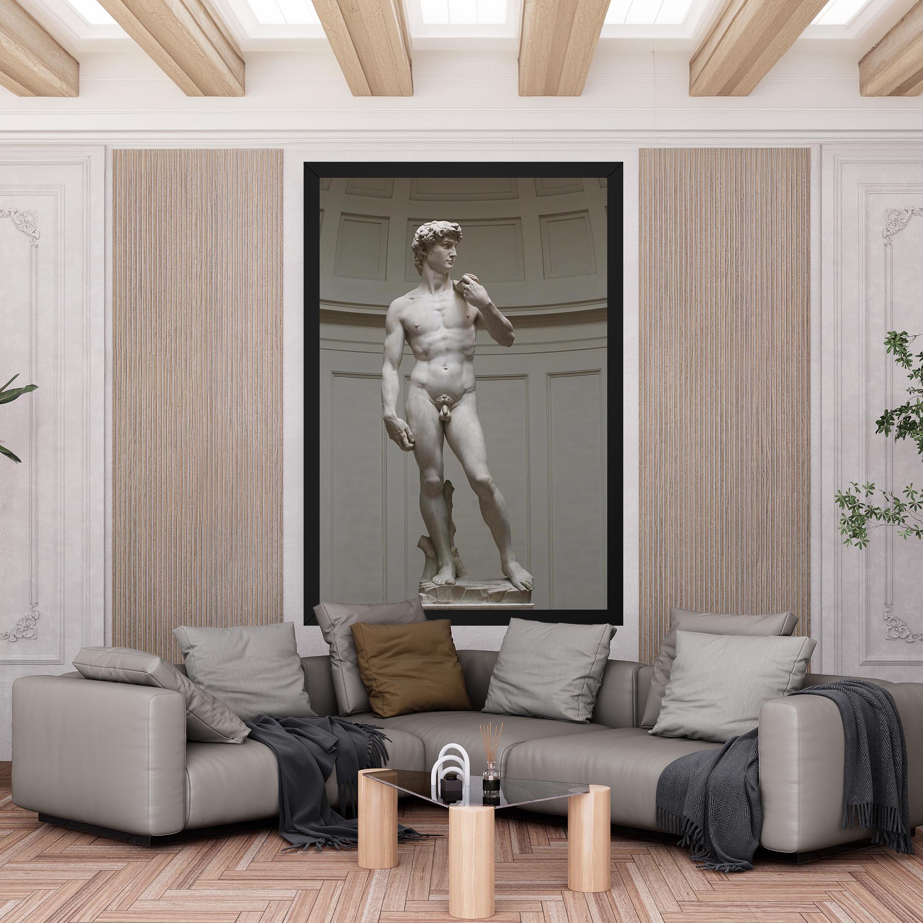 Leinwandbild Michelangelo Statue mockup 6