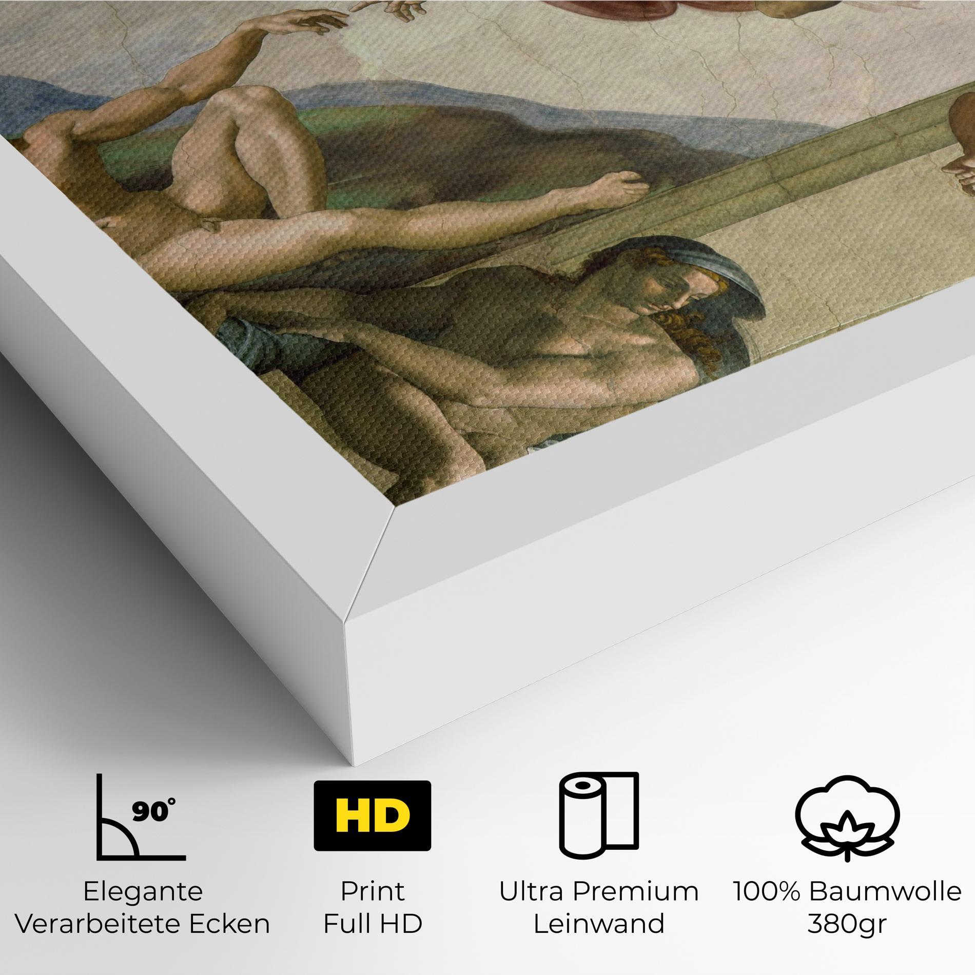 Leinwandbild Creacion De Adam mockup 4