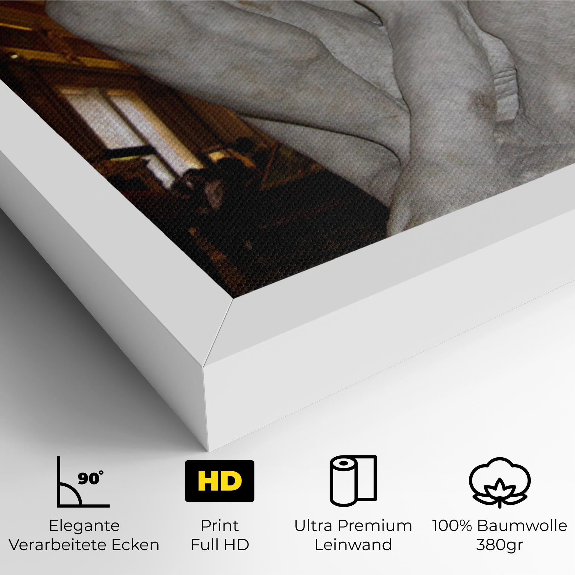 Leinwandbild Crouching Boy mockup 4