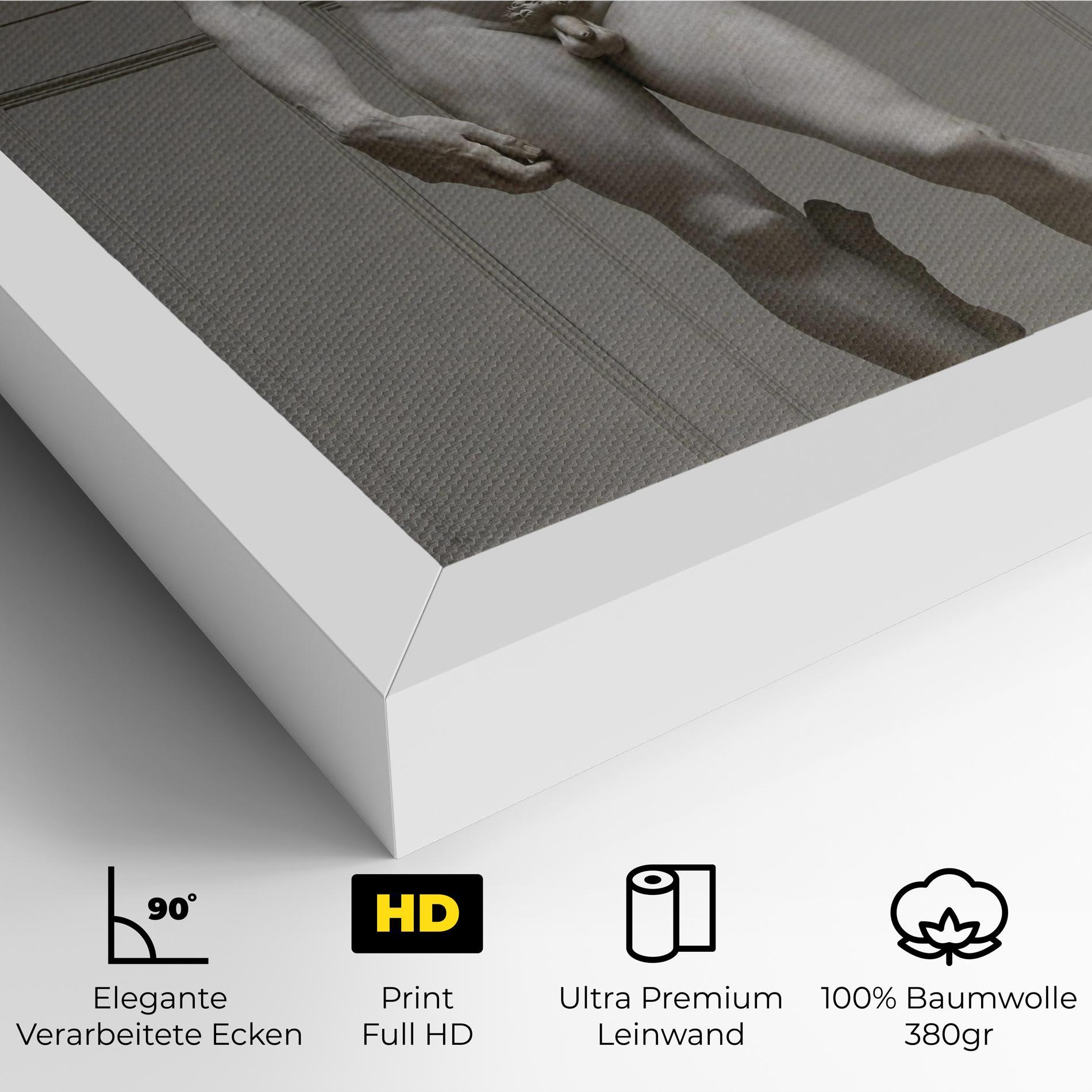 Leinwandbild Michelangelo Statue mockup 4