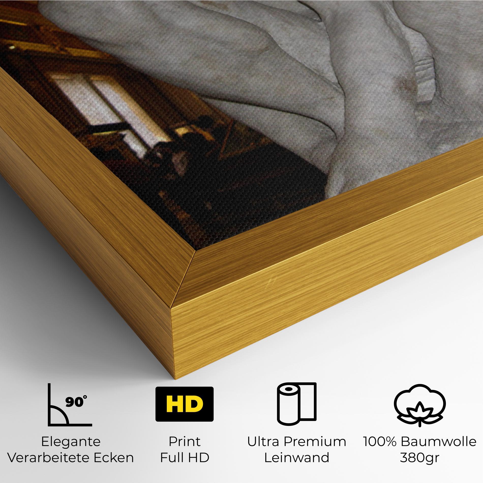 Leinwandbild Crouching Boy mockup 4