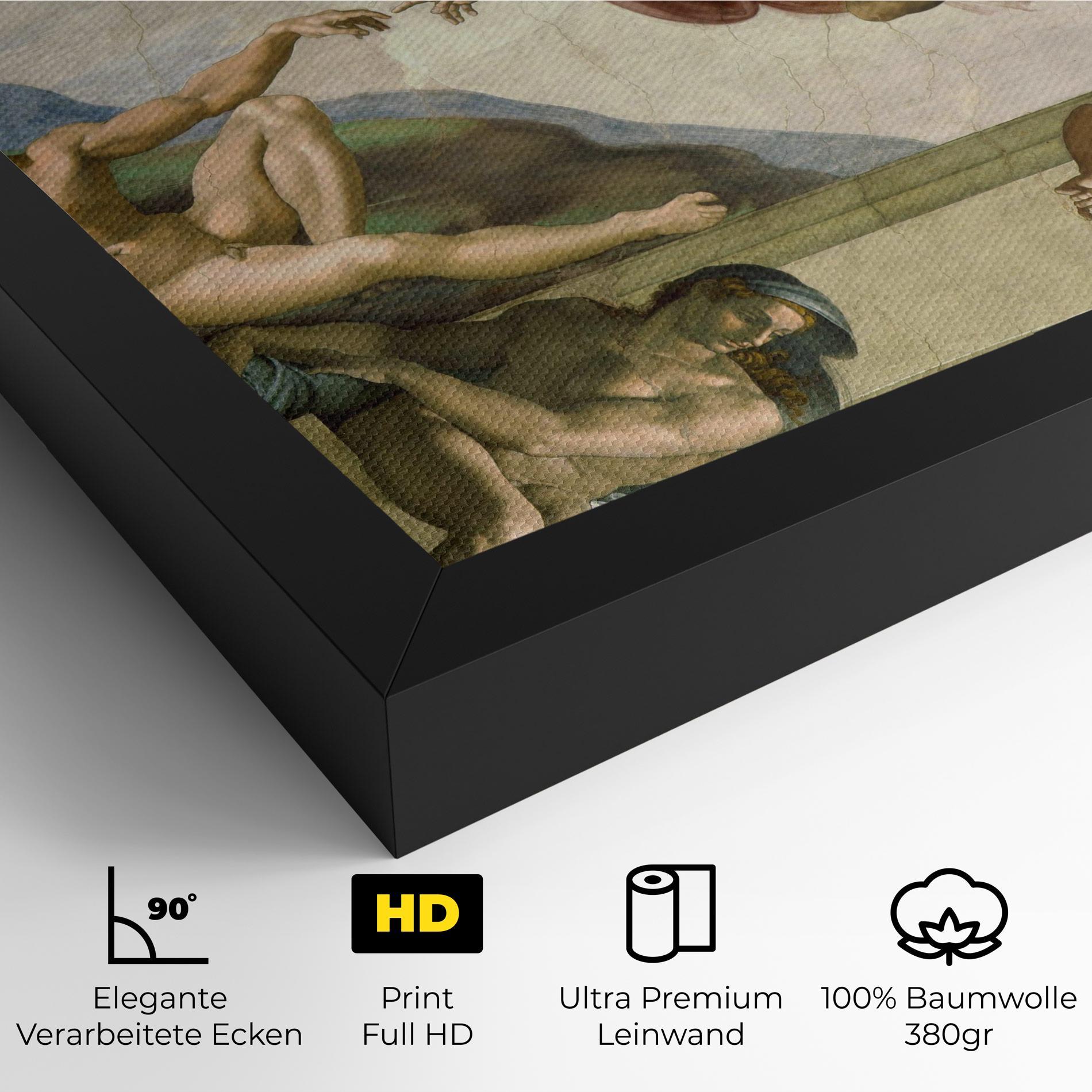 Leinwandbild Creacion De Adam mockup 4