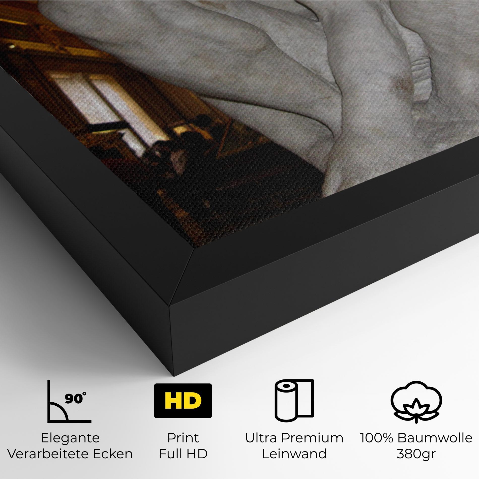 Leinwandbild Crouching Boy mockup 4