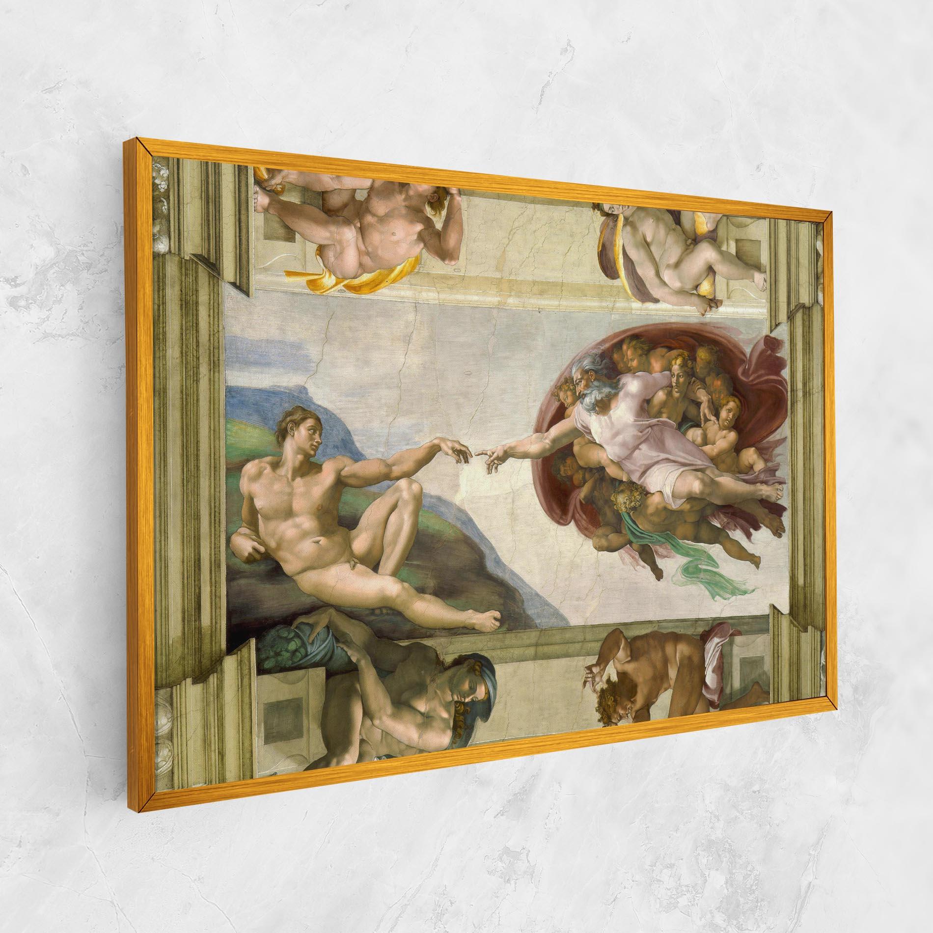 Leinwandbild Creacion De Adam mockup 1