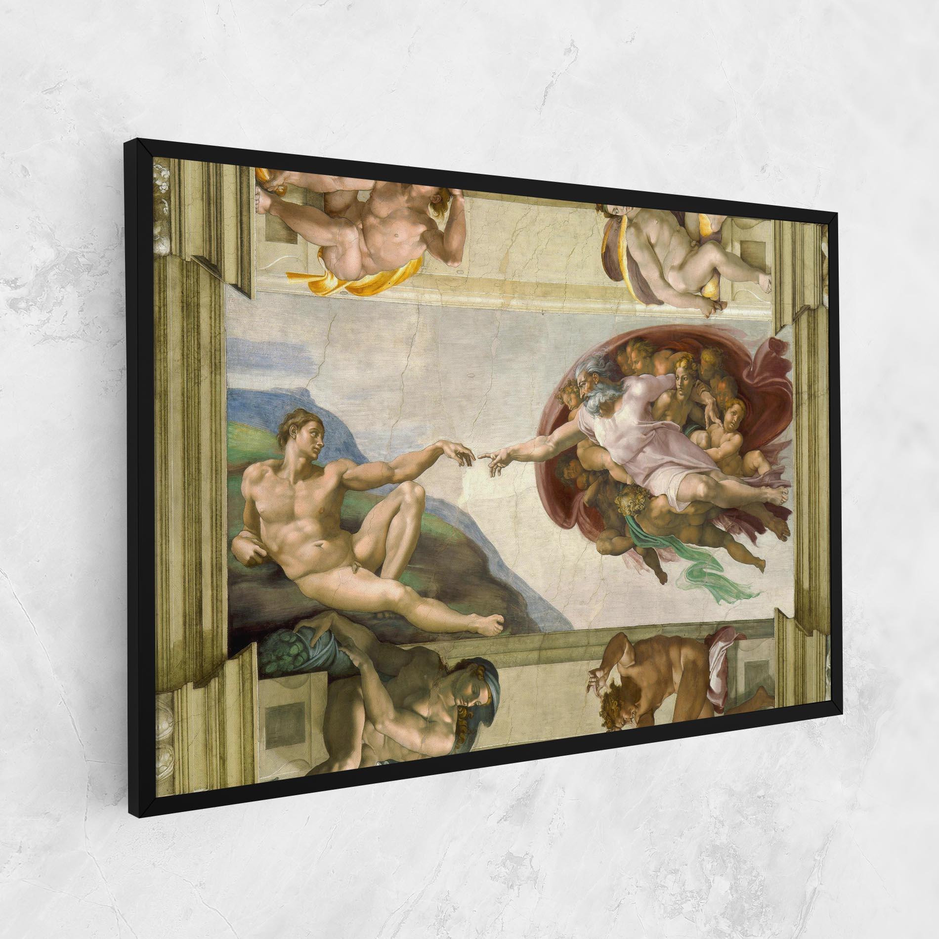 Leinwandbild Creacion De Adam mockup 1