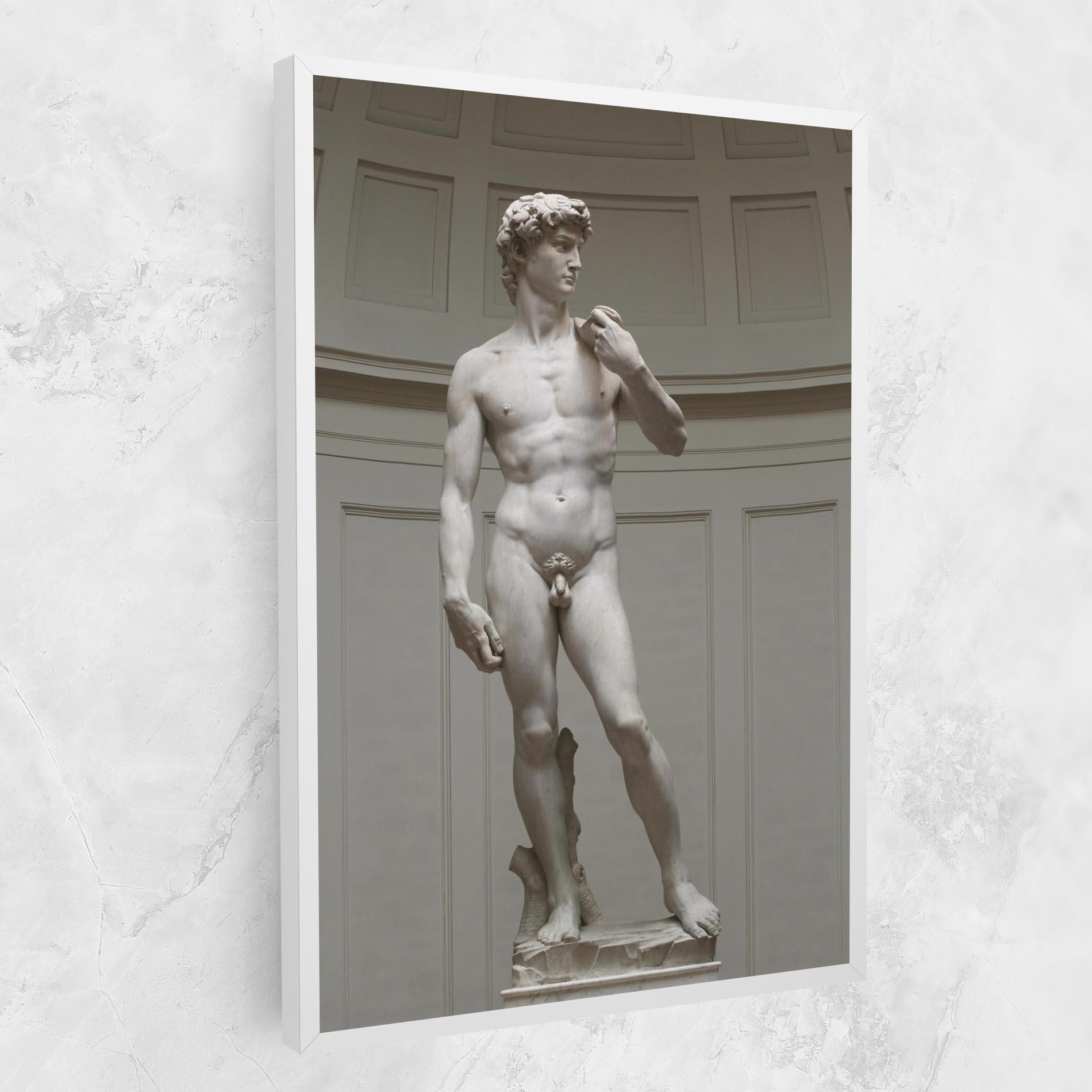 Leinwandbild Michelangelo Statue mockup 1