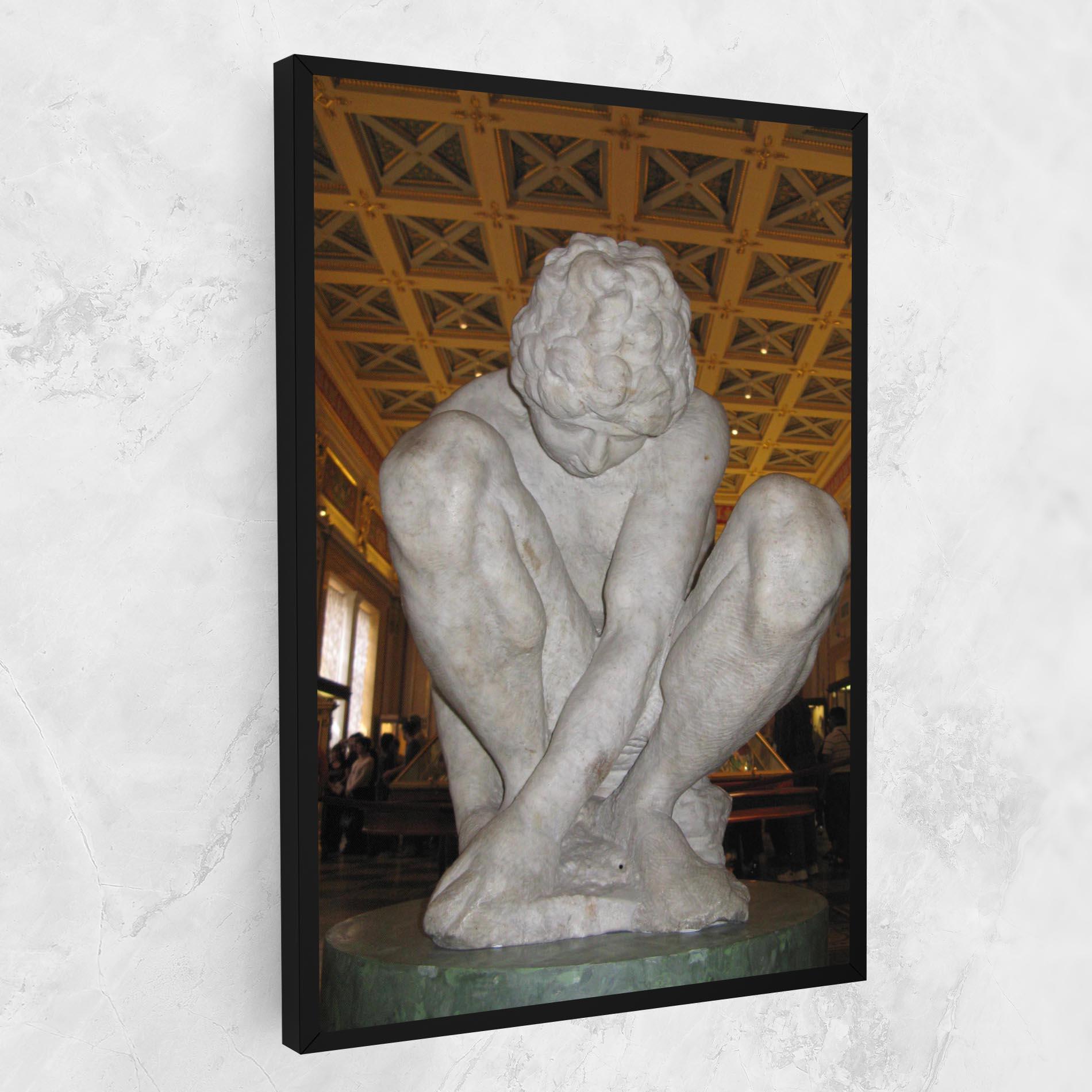 Leinwandbild Crouching Boy mockup 1