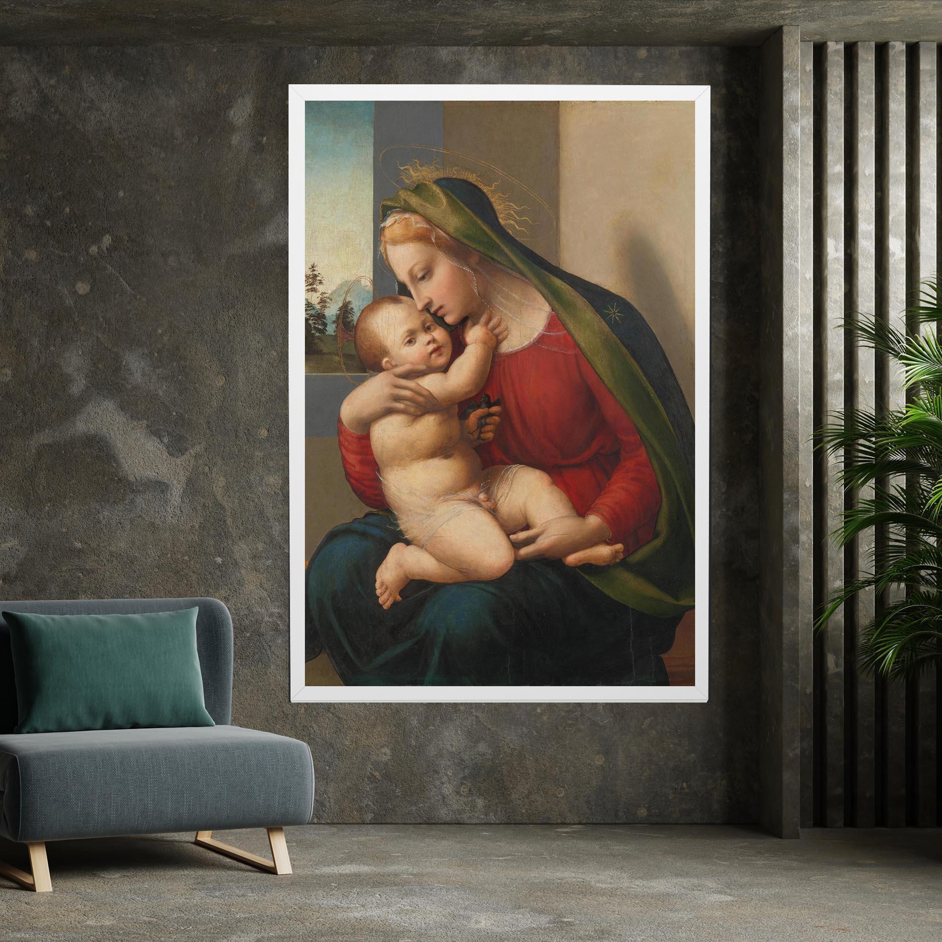 Leinwandbild Madonna And Child mockup 7