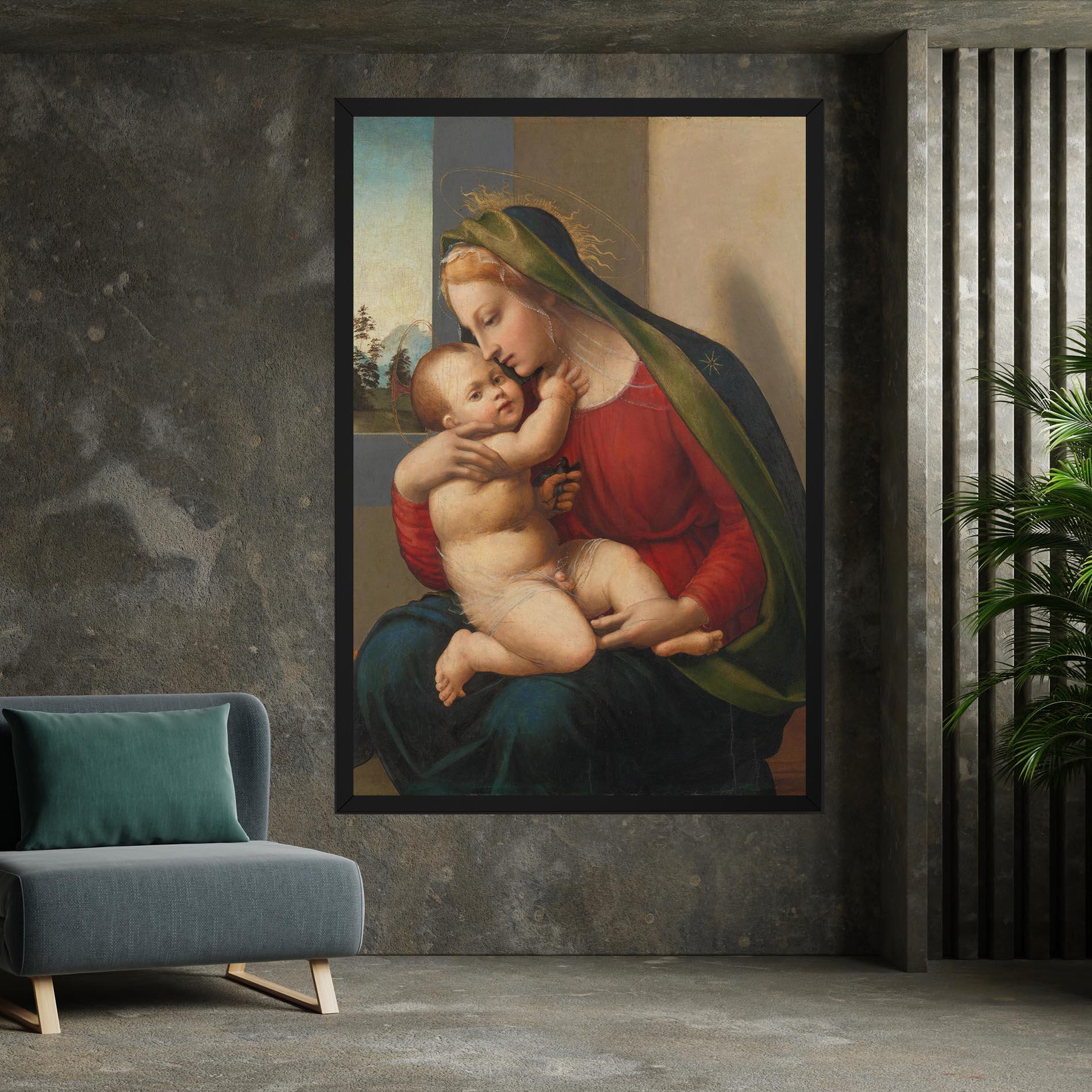 Leinwandbild Madonna And Child mockup 7